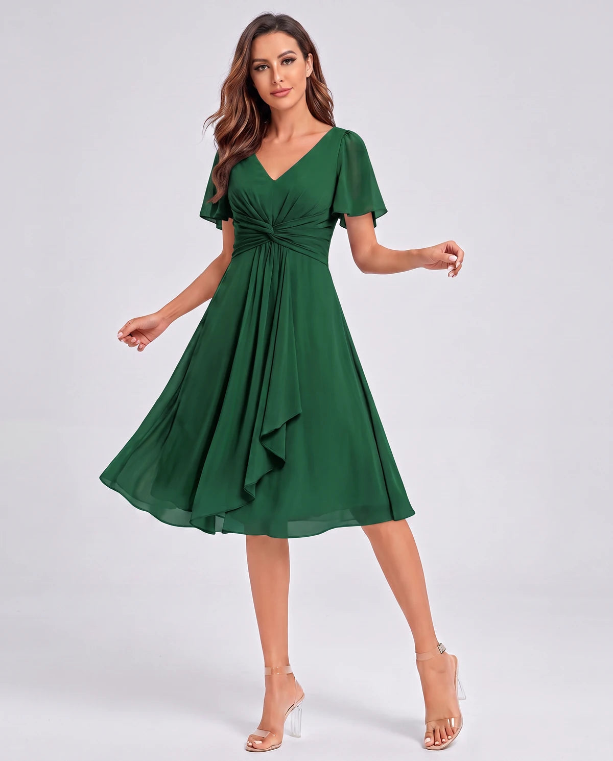 Lisbonne Mini Dress — Emerald