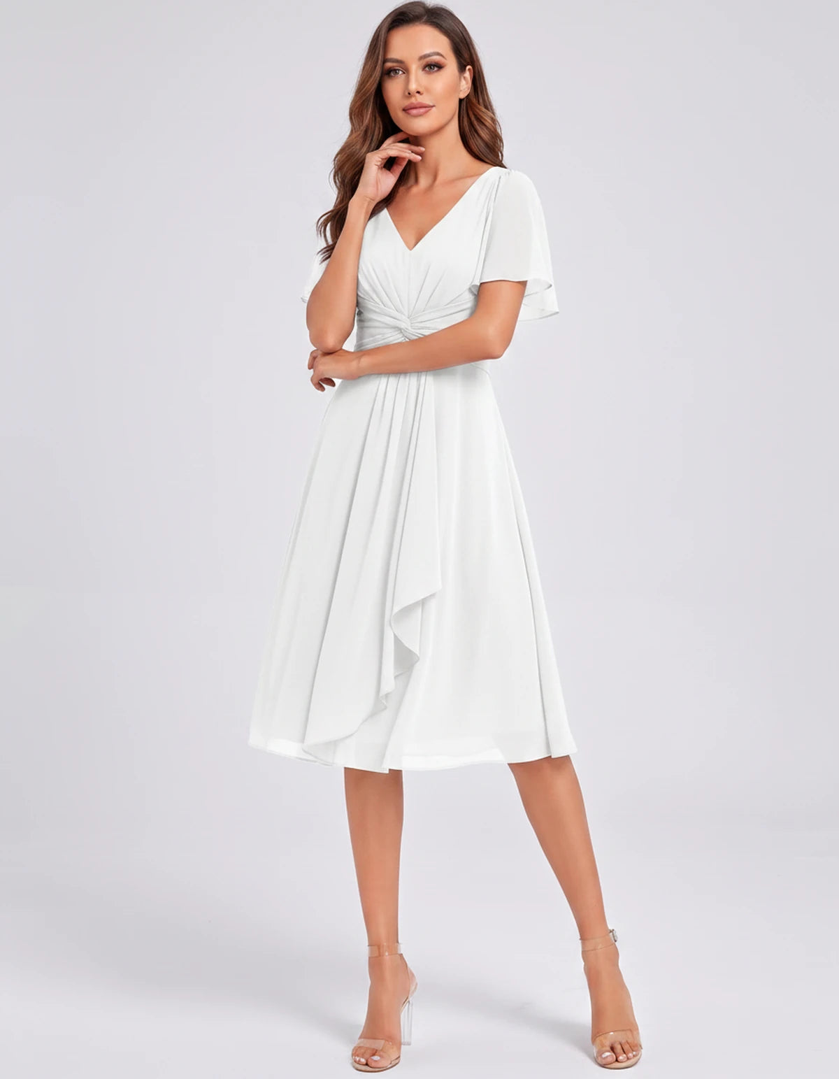 Lisbonne Mini Dress — White | SKU: SD-84650-white-2,SD-84650-white-4,SD-84650-white-6,SD-84650-white-8,SD-84650-white-10,SD-84650-white-12,SD-84650-white-14,SD-84650-white-16,SD-84650-white-16W,SD-84650-white-18W,SD-84650-white-20W,SD-84650-white-22W