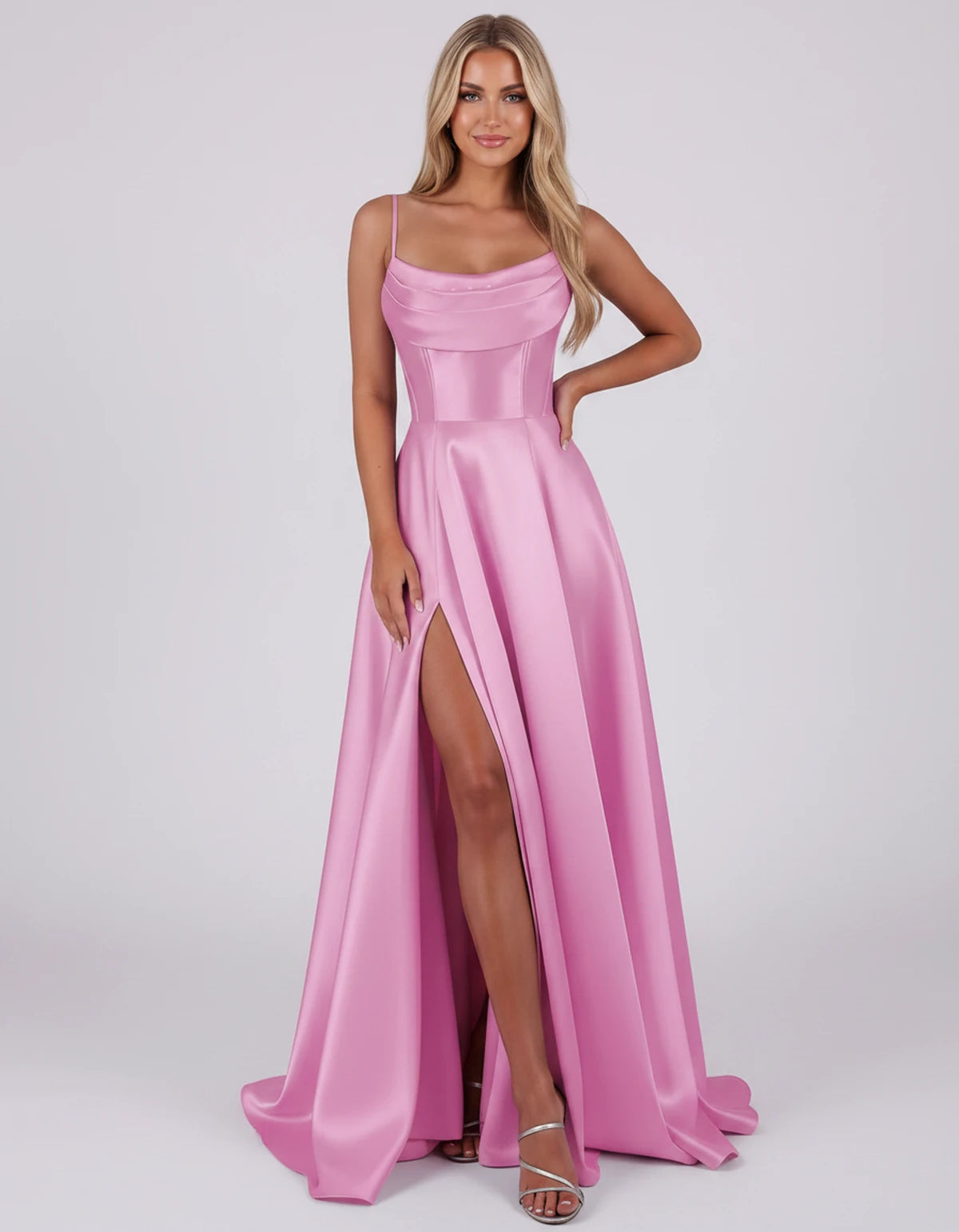 Liviana Maxi Dress — Pink | SKU: SD-03688-pink-2,SD-03688-pink-4,SD-03688-pink-6,SD-03688-pink-8,SD-03688-pink-10,SD-03688-pink-12,SD-03688-pink-14,SD-03688-pink-16,SD-03688-pink-16W,SD-03688-pink-18W,SD-03688-pink-20W,SD-03688-pink-22W