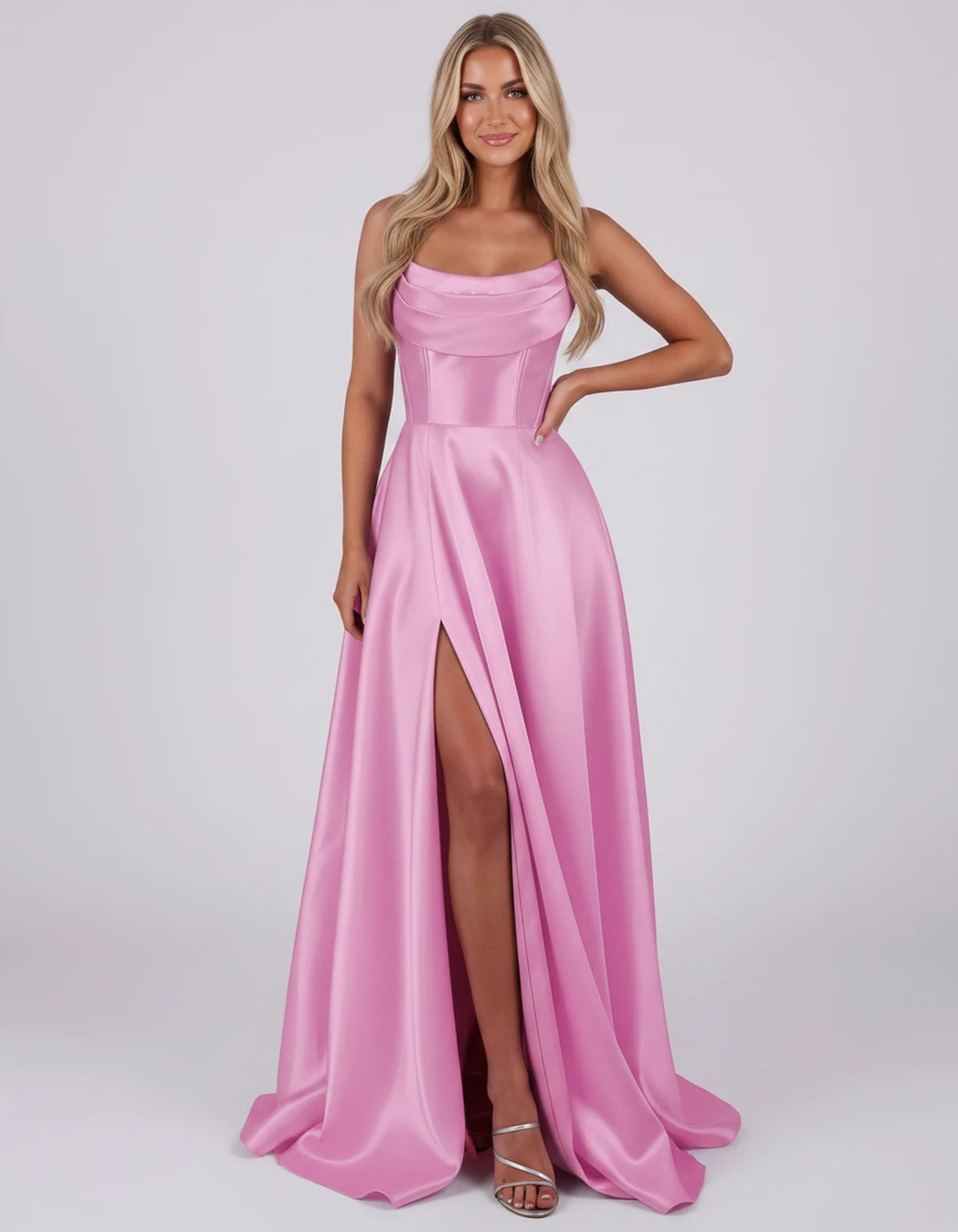 Liviana Maxi Dress — Pink | SKU: SD-03688-pink-2,SD-03688-pink-4,SD-03688-pink-6,SD-03688-pink-8,SD-03688-pink-10,SD-03688-pink-12,SD-03688-pink-14,SD-03688-pink-16,SD-03688-pink-16W,SD-03688-pink-18W,SD-03688-pink-20W,SD-03688-pink-22W
