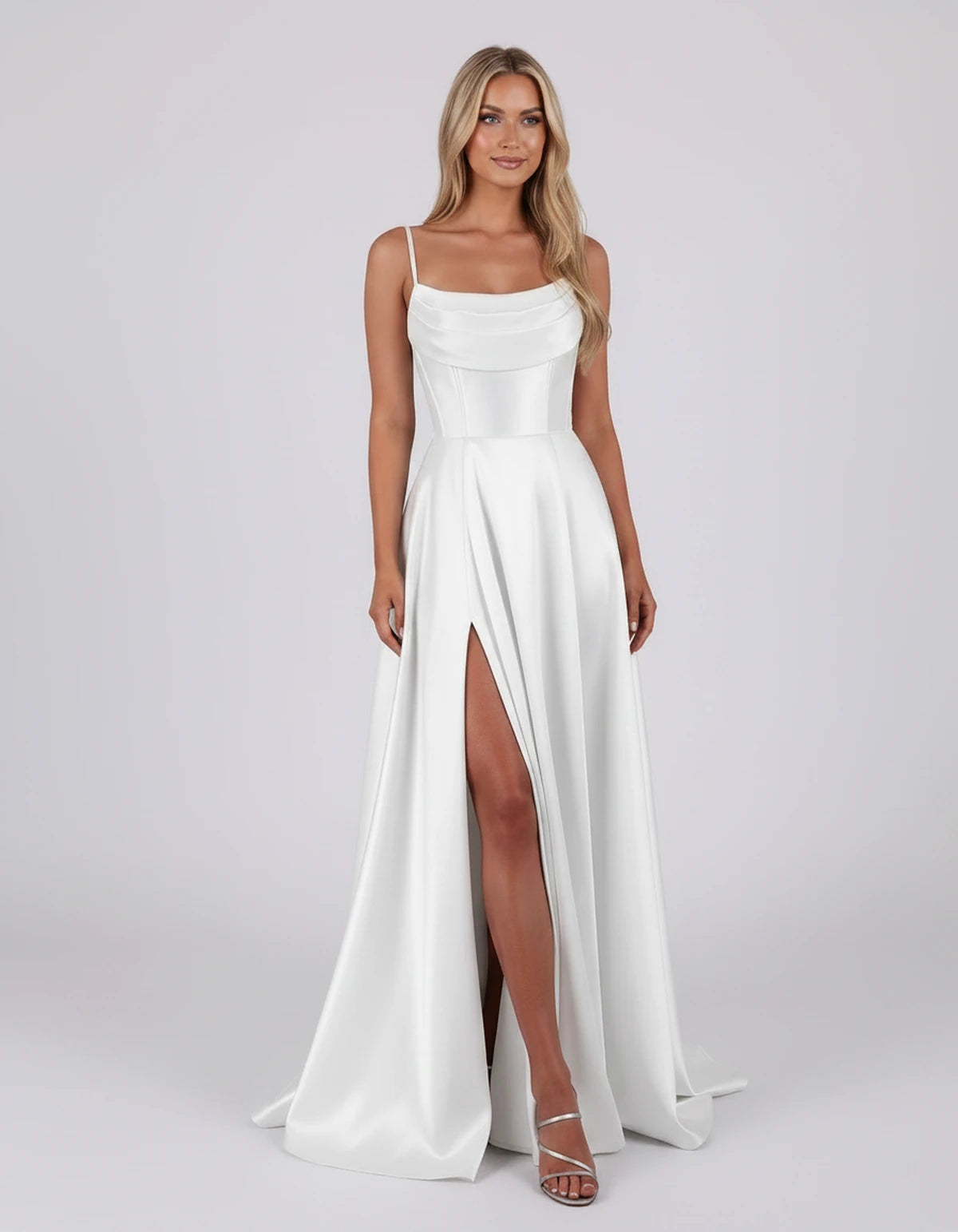 Liviana Maxi Dress — White | SKU: SD-03688-white-2,SD-03688-white-4,SD-03688-white-6,SD-03688-white-8,SD-03688-white-10,SD-03688-white-12,SD-03688-white-14,SD-03688-white-16,SD-03688-white-16W,SD-03688-white-18W,SD-03688-white-20W,SD-03688-white-22W