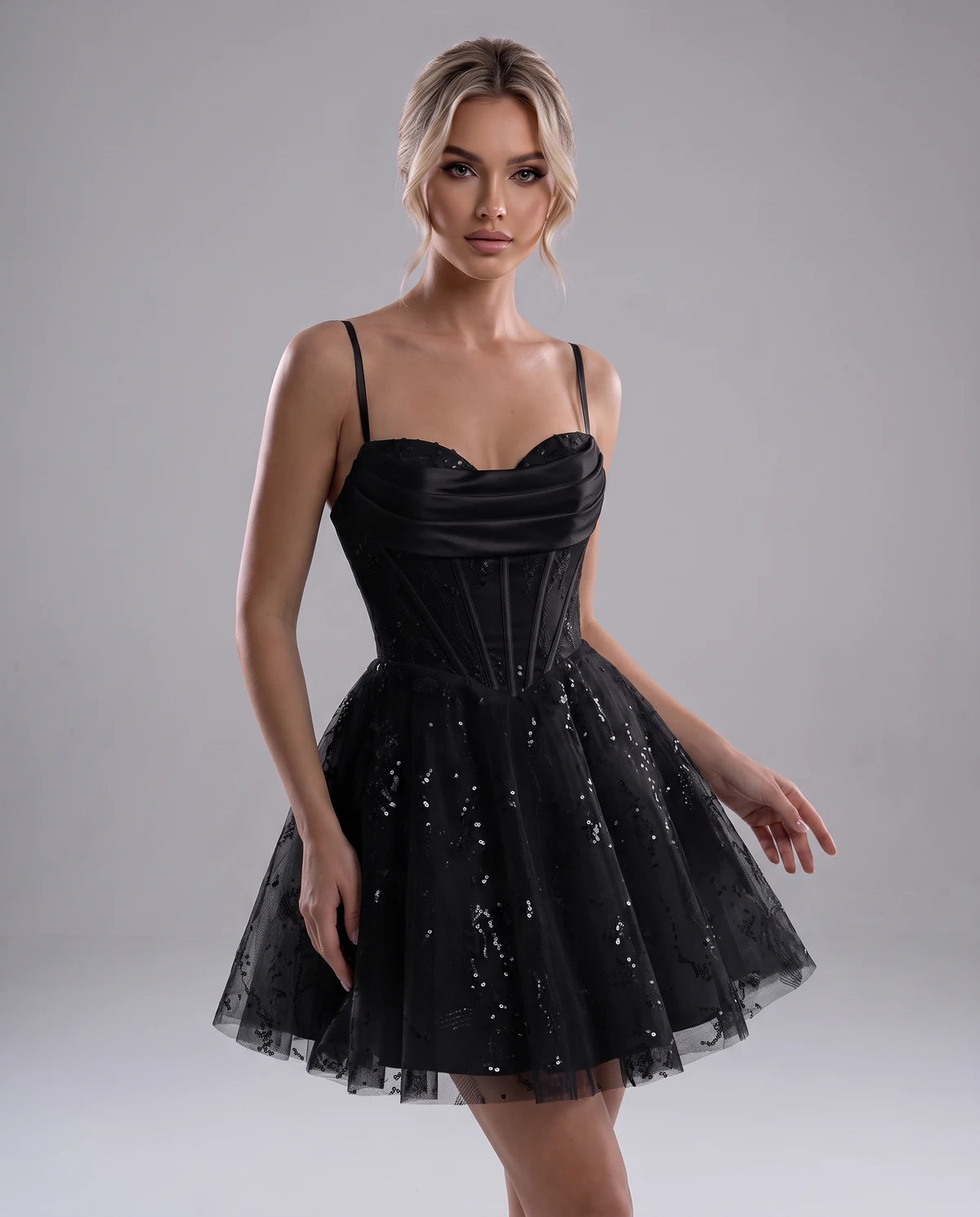 Loreley Mini Dress — Black