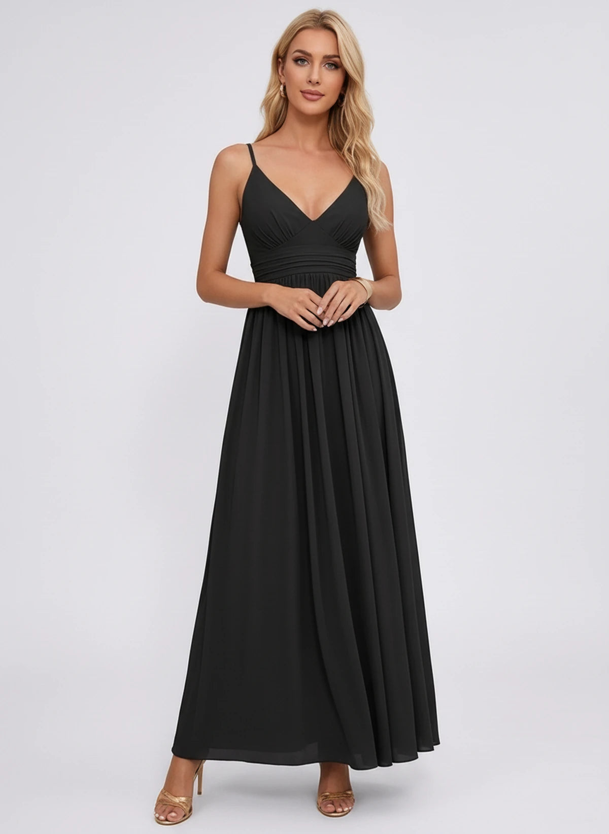Louvain Maxi Dress — Black | SKU: SD-61574-black-2,SD-61574-black-4,SD-61574-black-6,SD-61574-black-8,SD-61574-black-10,SD-61574-black-12,SD-61574-black-14,SD-61574-black-16,SD-61574-black-16W,SD-61574-black-18W,SD-61574-black-20W,SD-61574-black-22W