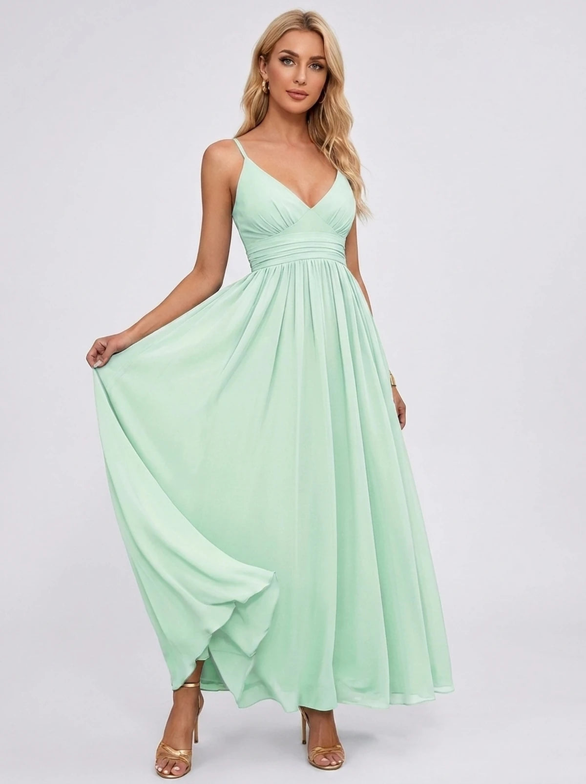 Louvain Maxi Dress — Mint