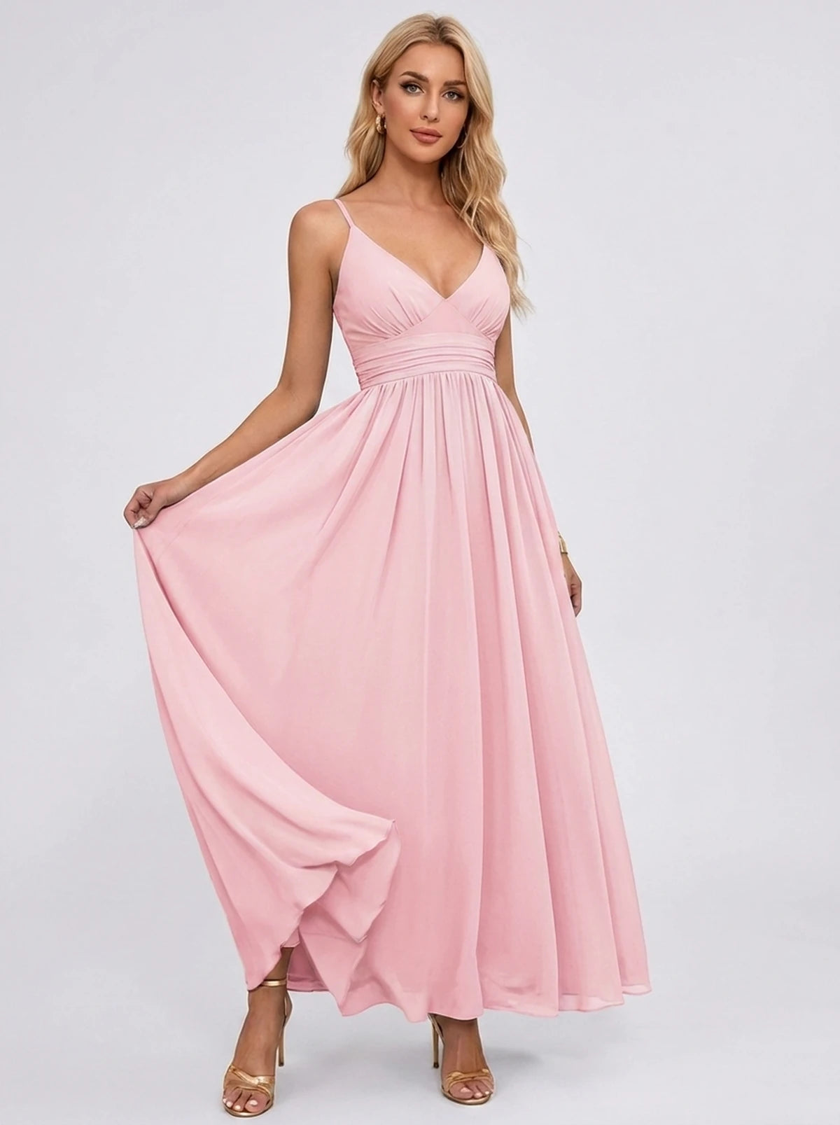 Louvain Maxi Dress — Pink