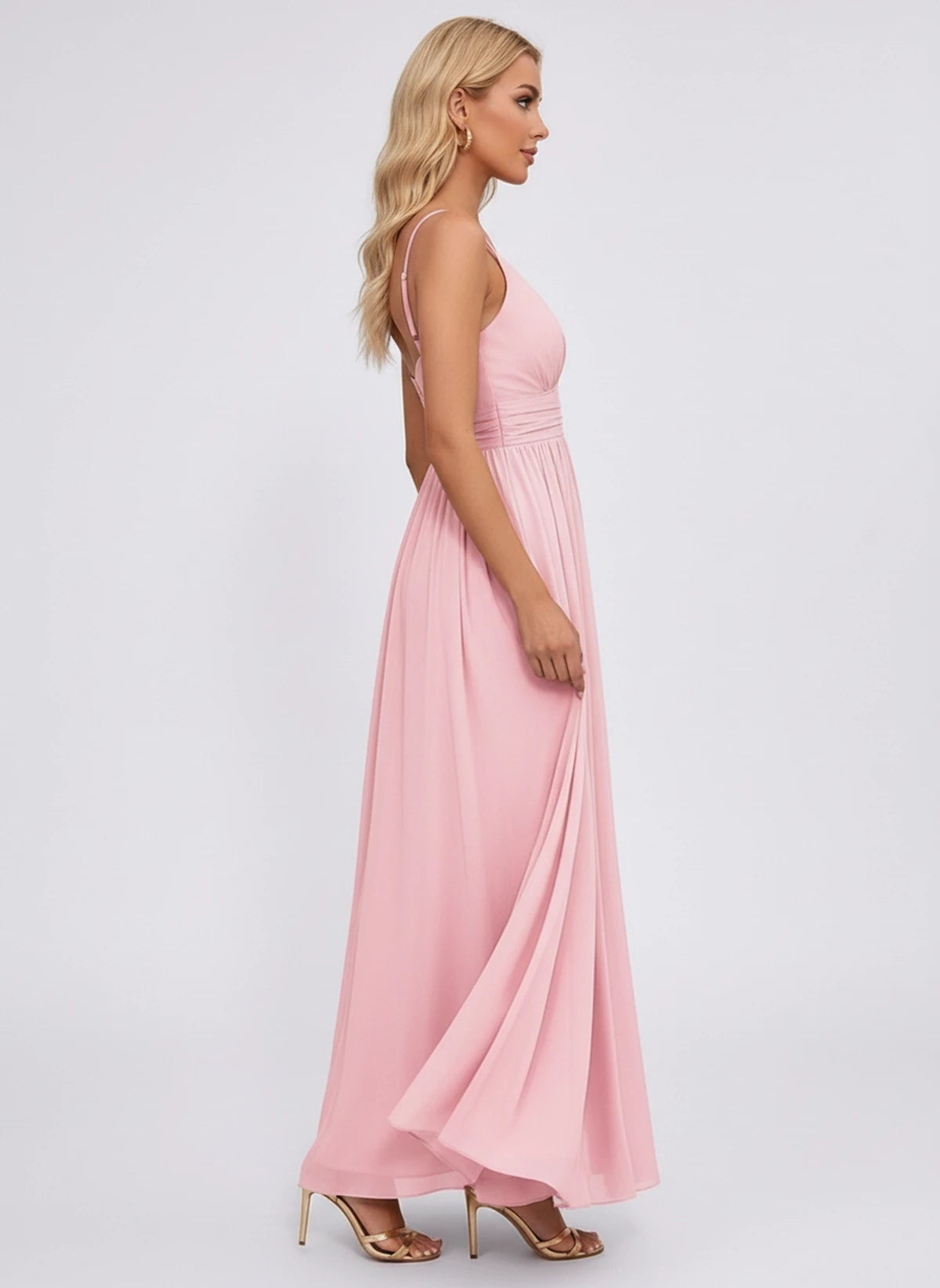 Louvain Maxi Dress — Pink | SKU: SD-61574-pink-2,SD-61574-pink-4,SD-61574-pink-6,SD-61574-pink-8,SD-61574-pink-10,SD-61574-pink-12,SD-61574-pink-14,SD-61574-pink-16,SD-61574-pink-16W,SD-61574-pink-18W,SD-61574-pink-20W,SD-61574-pink-22W