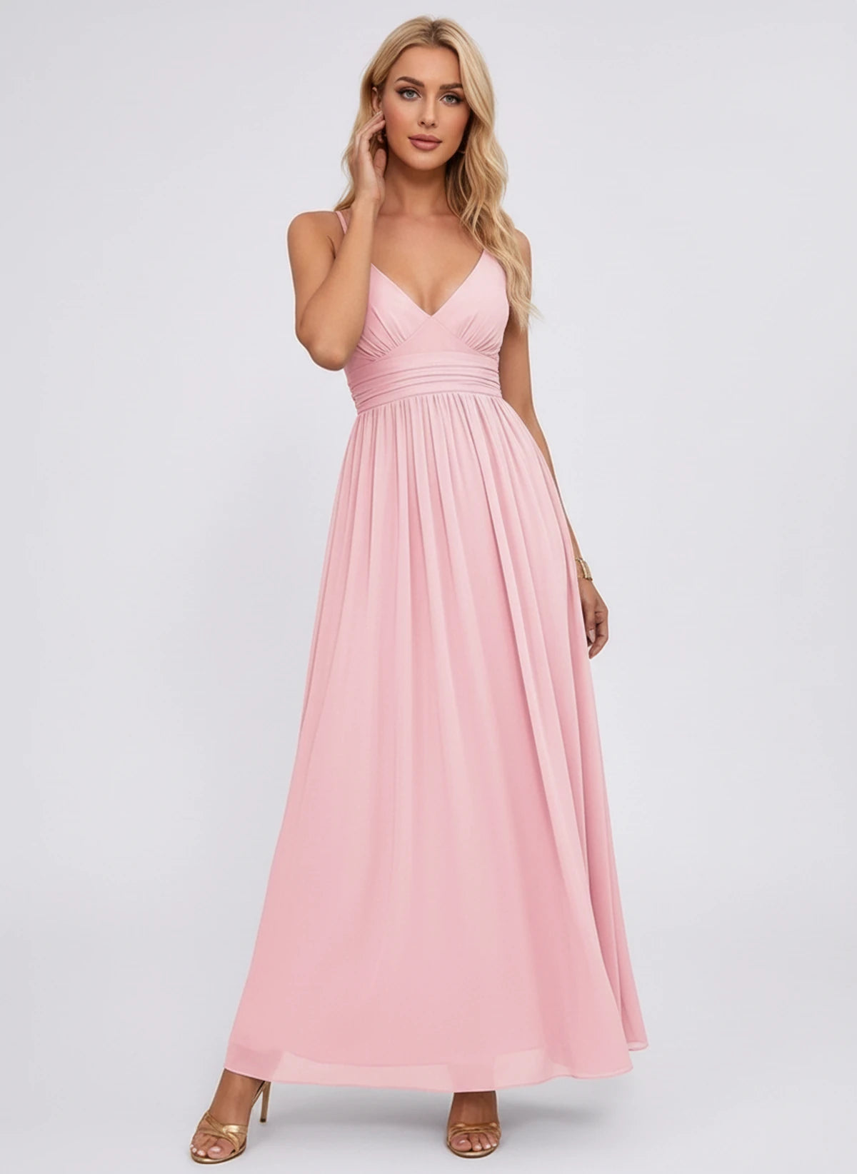 Louvain Maxi Dress — Pink | SKU: SD-61574-pink-2,SD-61574-pink-4,SD-61574-pink-6,SD-61574-pink-8,SD-61574-pink-10,SD-61574-pink-12,SD-61574-pink-14,SD-61574-pink-16,SD-61574-pink-16W,SD-61574-pink-18W,SD-61574-pink-20W,SD-61574-pink-22W