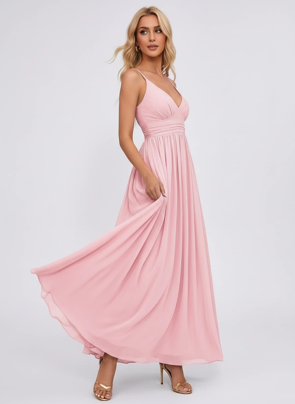 Louvain Maxi Dress — Pink | SKU: SD-61574-pink-2,SD-61574-pink-4,SD-61574-pink-6,SD-61574-pink-8,SD-61574-pink-10,SD-61574-pink-12,SD-61574-pink-14,SD-61574-pink-16,SD-61574-pink-16W,SD-61574-pink-18W,SD-61574-pink-20W,SD-61574-pink-22W