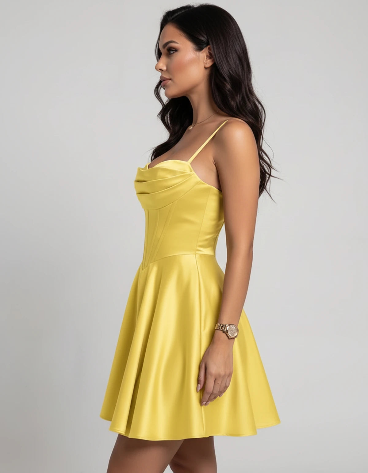 Lucerne Midi Dresses — Yellow | SKU: SD-37240-yellow-2,SD-37240-yellow-4,SD-37240-yellow-6,SD-37240-yellow-8,SD-37240-yellow-10,SD-37240-yellow-12,SD-37240-yellow-14,SD-37240-yellow-16,SD-37240-yellow-16W,SD-37240-yellow-18W,SD-37240-yellow-20W,SD-37240-yellow-22W