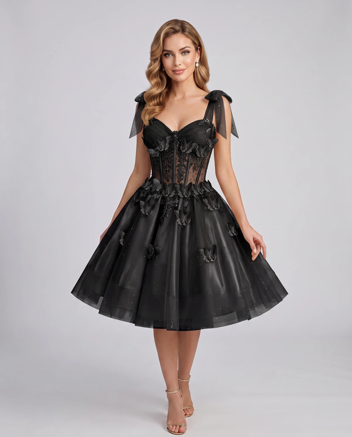 Lumielle Mini Dress — Black