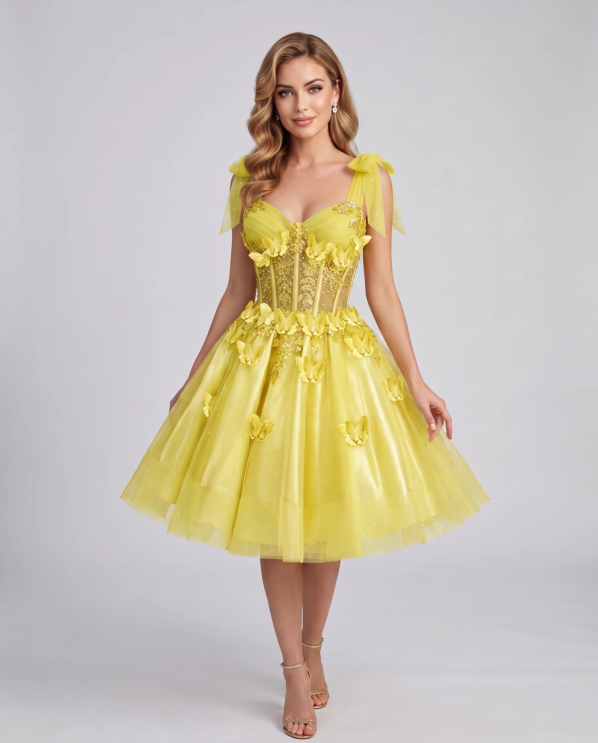 Lumielle Mini Dress — Yellow