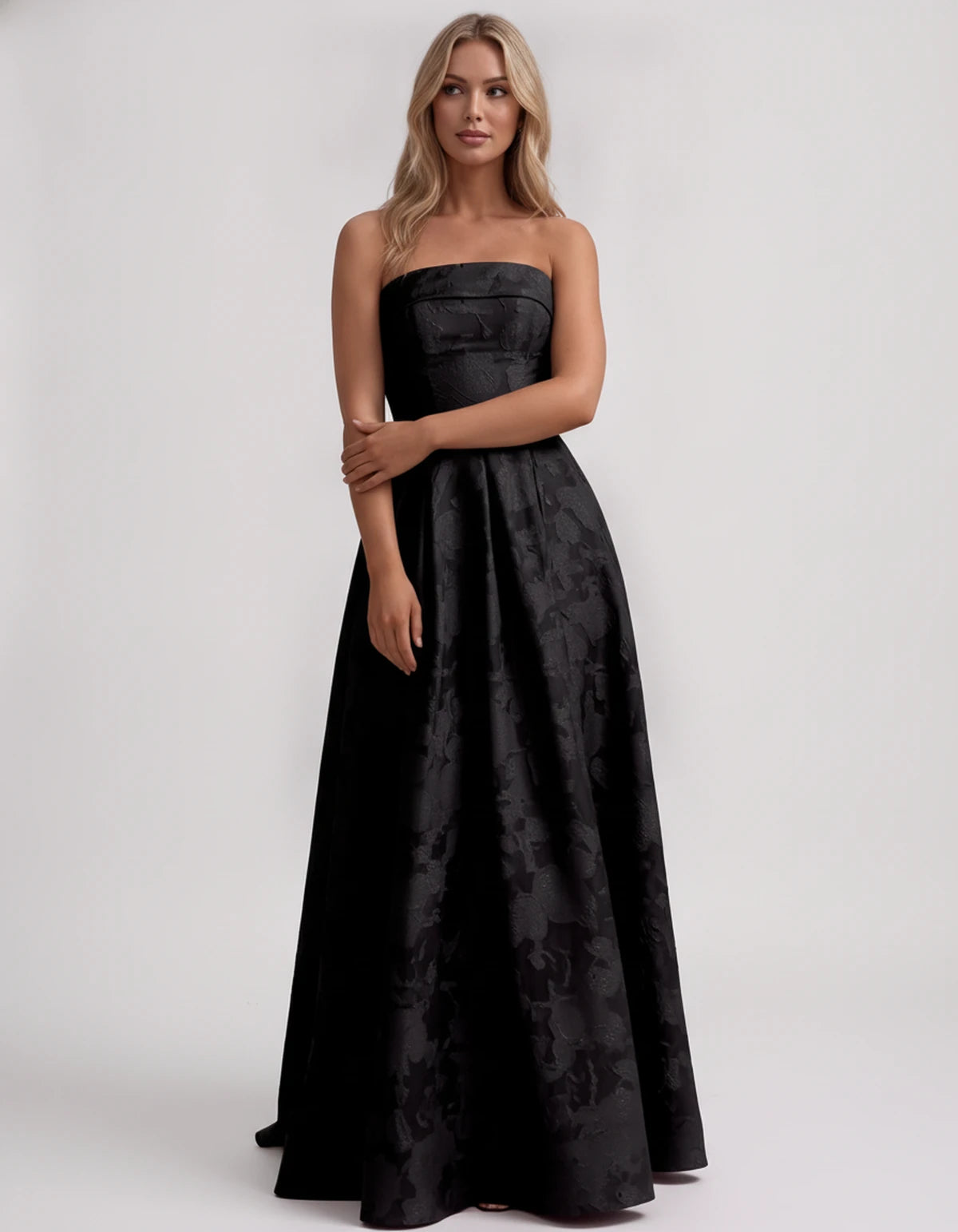 Lumina Maxi Dress — Black | SKU: SD-44054-black-2,SD-44054-black-4,SD-44054-black-6,SD-44054-black-8,SD-44054-black-10,SD-44054-black-12,SD-44054-black-14,SD-44054-black-16,SD-44054-black-16W,SD-44054-black-18W,SD-44054-black-20W,SD-44054-black-22W