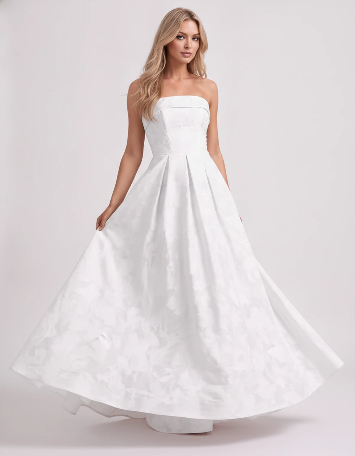 Lumina Maxi Dress — White | SKU: SD-44054-white-2,SD-44054-white-4,SD-44054-white-6,SD-44054-white-8,SD-44054-white-10,SD-44054-white-12,SD-44054-white-14,SD-44054-white-16,SD-44054-white-16W,SD-44054-white-18W,SD-44054-white-20W,SD-44054-white-22W