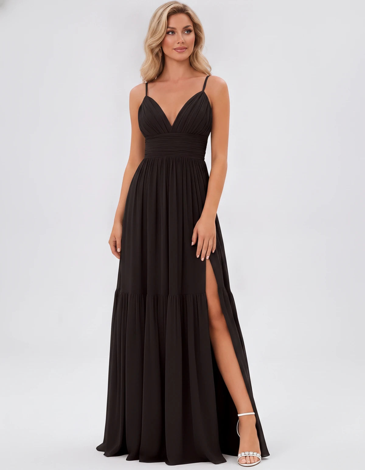 Maisonne Maxi Dress — Black | SKU: SD-60880-black-2,SD-60880-black-4,SD-60880-black-6,SD-60880-black-8,SD-60880-black-10,SD-60880-black-12,SD-60880-black-14,SD-60880-black-16,SD-60880-black-16W,SD-60880-black-18W,SD-60880-black-20W,SD-60880-black-22W