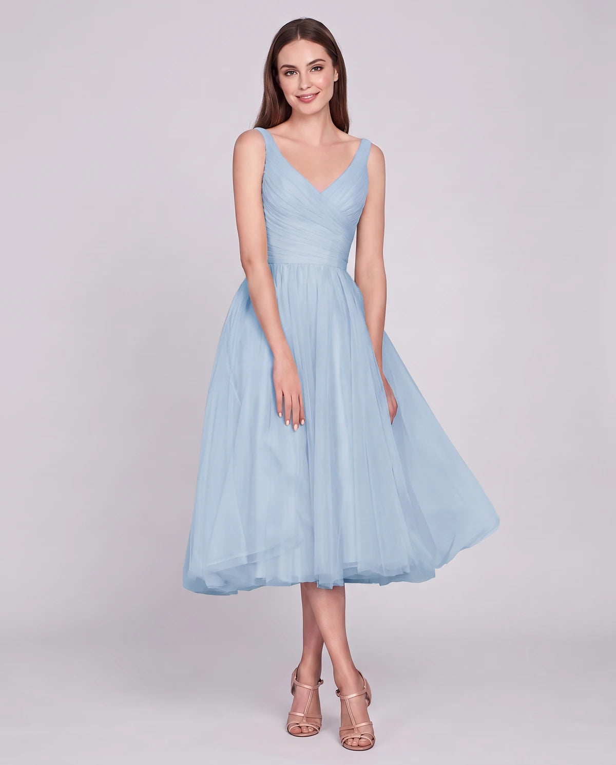 Majorelle Midi Dresses — Blue