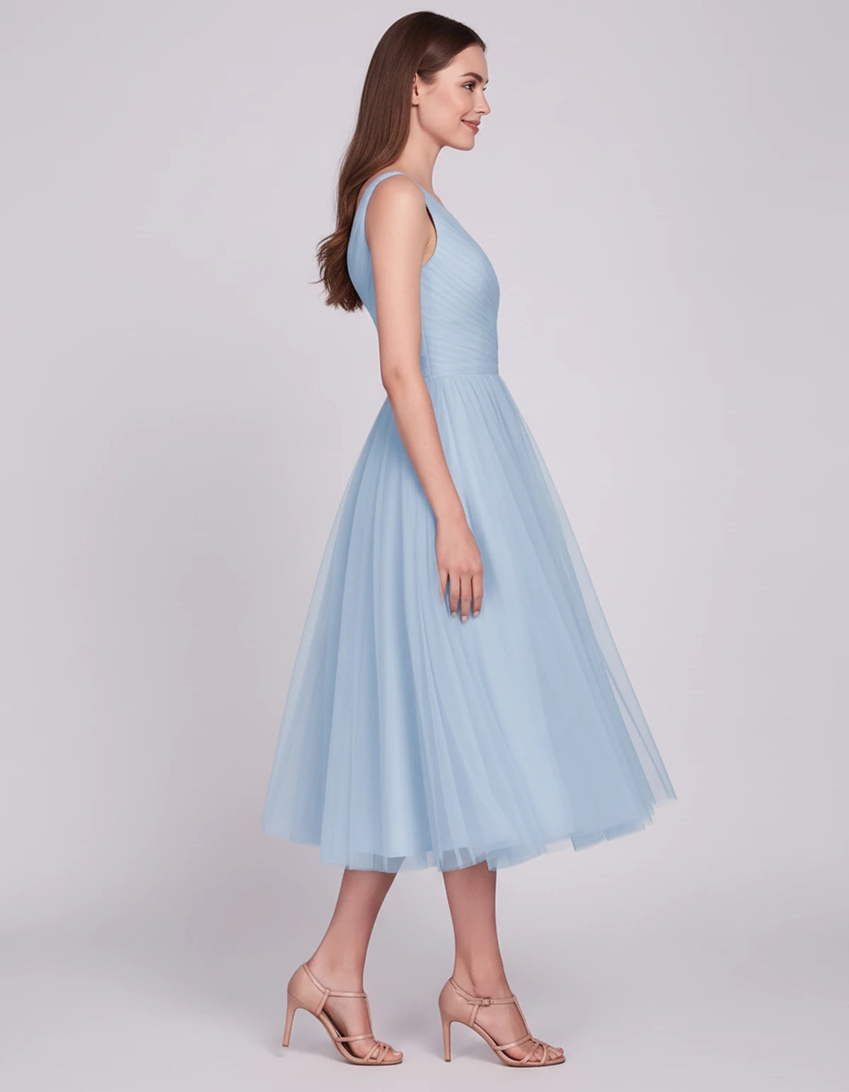 Majorelle Midi Dresses — Blue | SKU: SD-96246-blue-2,SD-96246-blue-4,SD-96246-blue-6,SD-96246-blue-8,SD-96246-blue-10,SD-96246-blue-12,SD-96246-blue-14,SD-96246-blue-16,SD-96246-blue-14 Plus,SD-96246-blue-18 Plus,SD-96246-blue-22 Plus,SD-96246-blue-24W