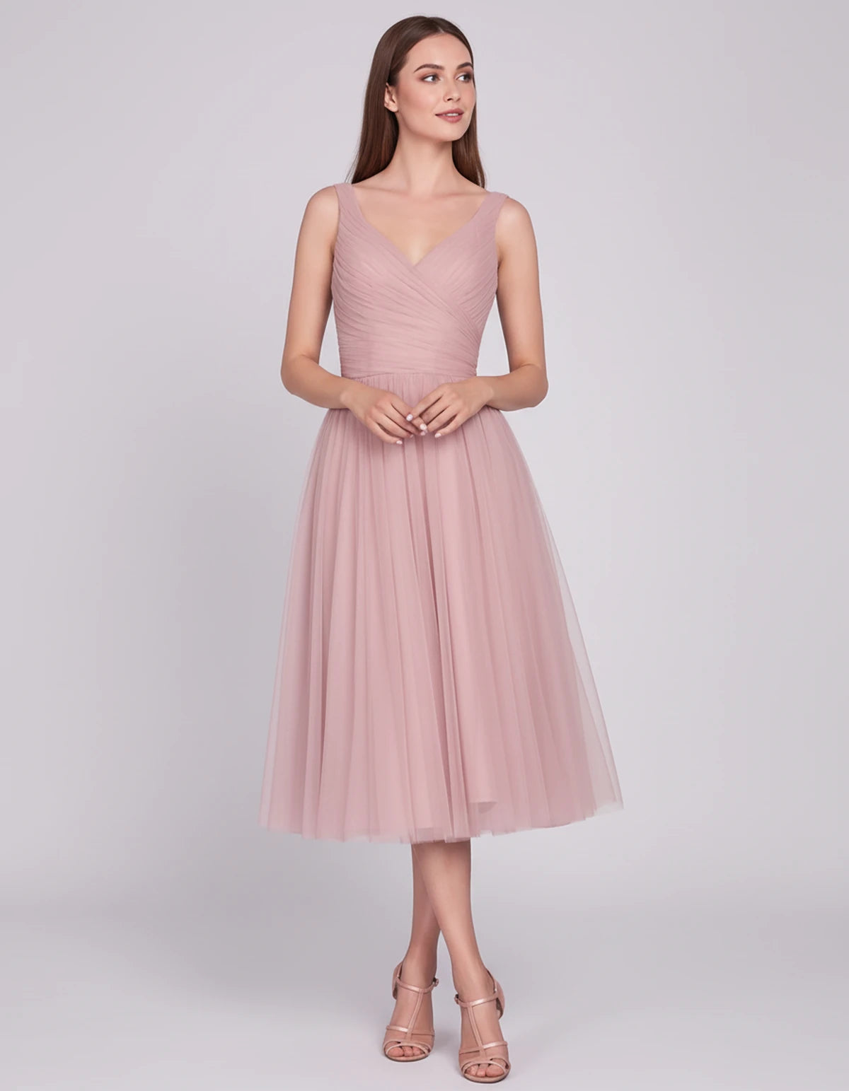 Majorelle Midi Dresses — Pink | SKU: SD-96246-pink-2,SD-96246-pink-4,SD-96246-pink-6,SD-96246-pink-8,SD-96246-pink-10,SD-96246-pink-12,SD-96246-pink-14,SD-96246-pink-16,SD-96246-pink-14 Plus,SD-96246-pink-18 Plus,SD-96246-pink-22 Plus,SD-96246-pink-24W