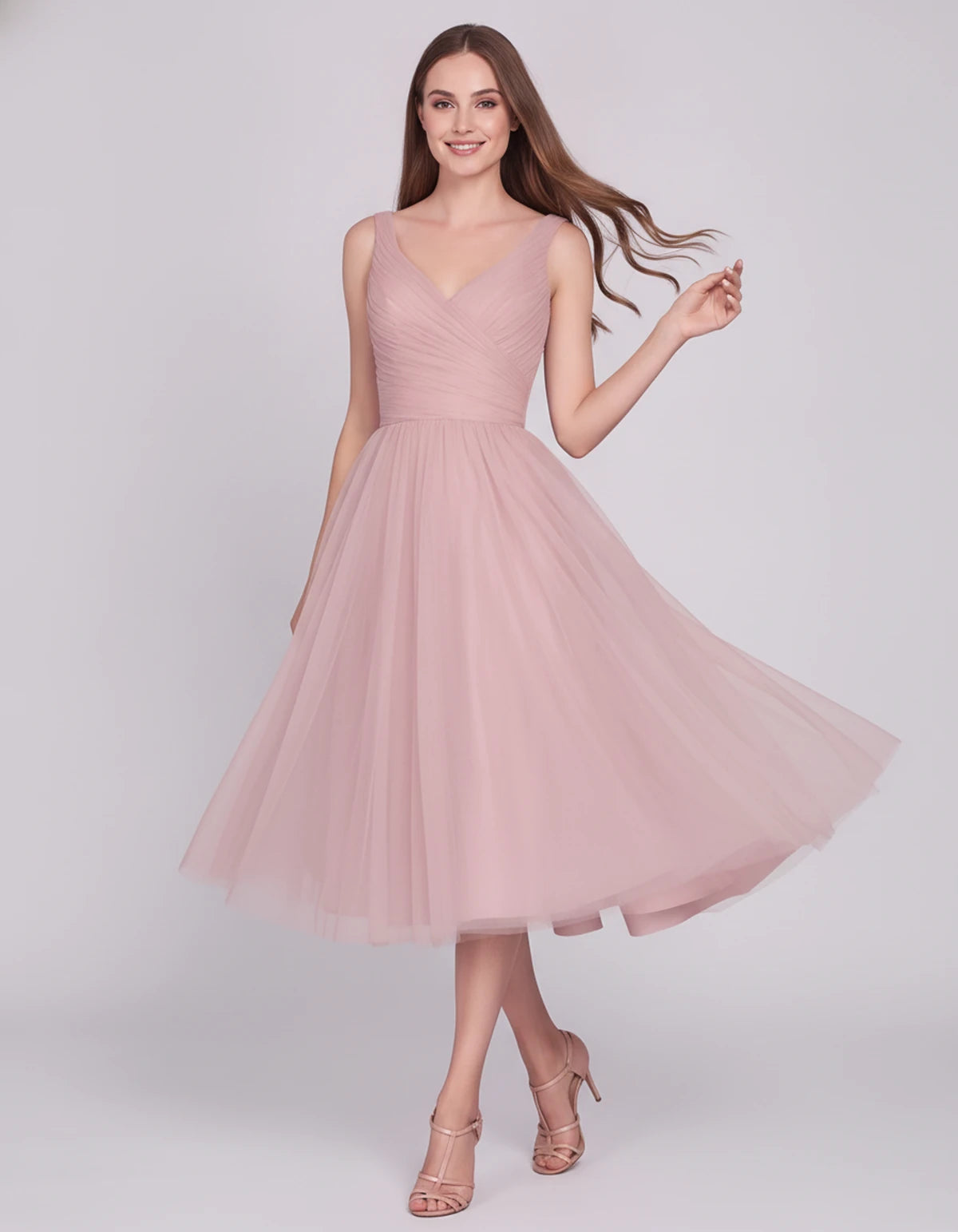Majorelle Midi Dresses — Pink | SKU: SD-96246-pink-2,SD-96246-pink-4,SD-96246-pink-6,SD-96246-pink-8,SD-96246-pink-10,SD-96246-pink-12,SD-96246-pink-14,SD-96246-pink-16,SD-96246-pink-14 Plus,SD-96246-pink-18 Plus,SD-96246-pink-22 Plus,SD-96246-pink-24W