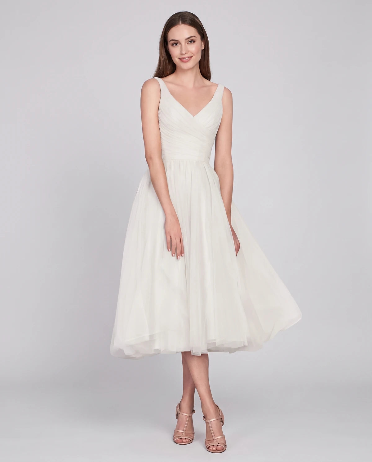 Majorelle Midi Dresses — White