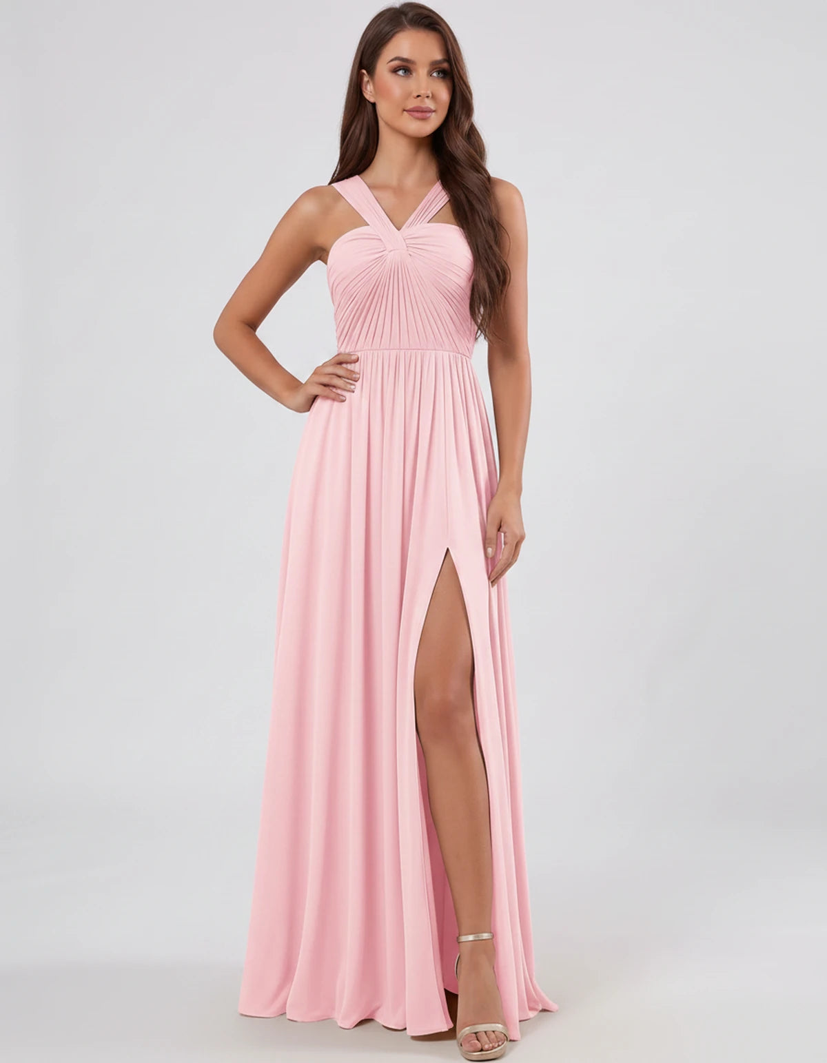 Malvina Maxi Dress — Blush | SKU: SD-82699-blush-2,SD-82699-blush-4,SD-82699-blush-6,SD-82699-blush-8,SD-82699-blush-10,SD-82699-blush-12,SD-82699-blush-14,SD-82699-blush-16,SD-82699-blush-16W,SD-82699-blush-18W,SD-82699-blush-20W,SD-82699-blush-22W