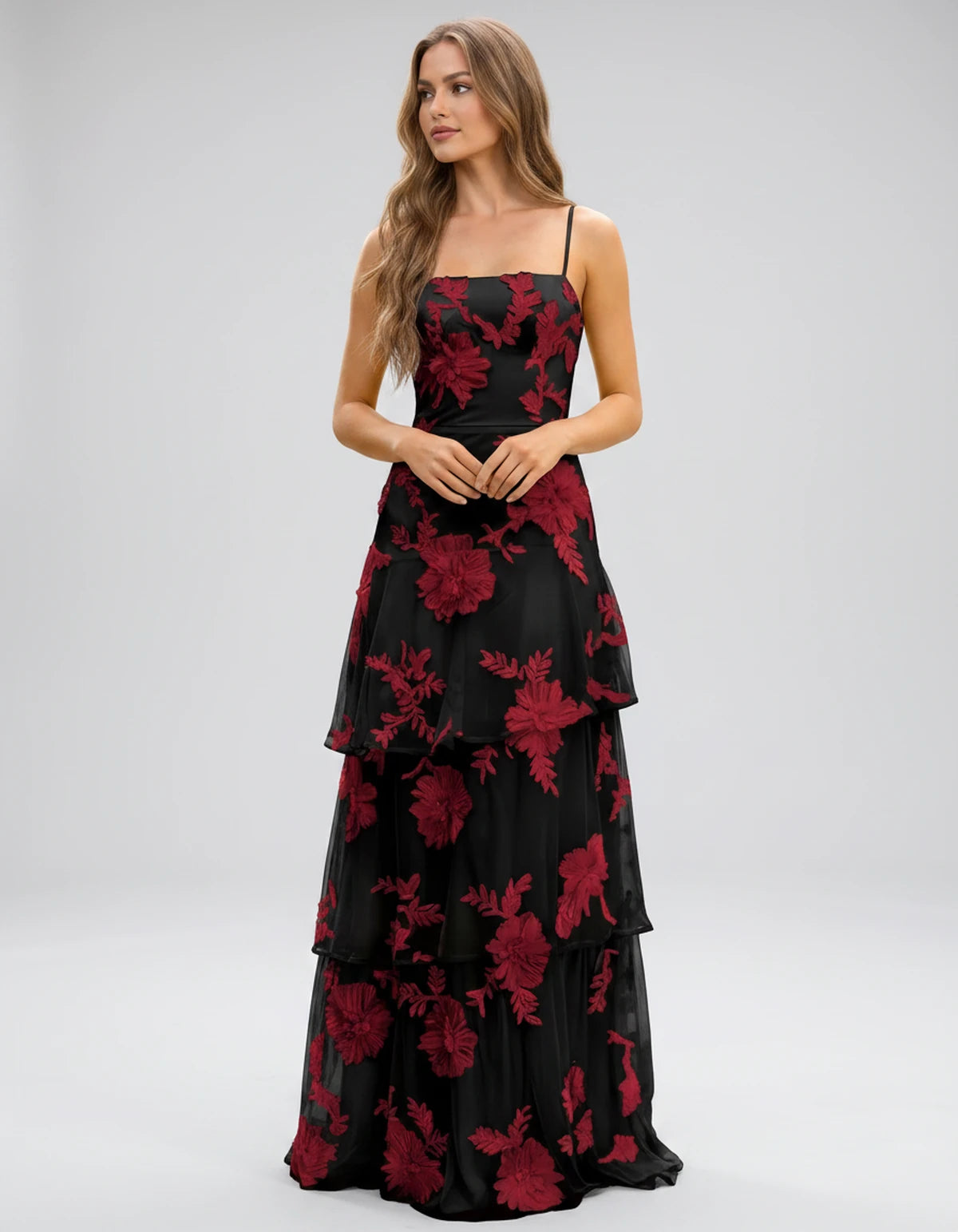 Manon Maxi Dress — Black | SKU: SD-88242-black-2,SD-88242-black-4,SD-88242-black-6,SD-88242-black-8,SD-88242-black-10,SD-88242-black-12,SD-88242-black-14,SD-88242-black-16,SD-88242-black-16W,SD-88242-black-18W,SD-88242-black-20W,SD-88242-black-22W