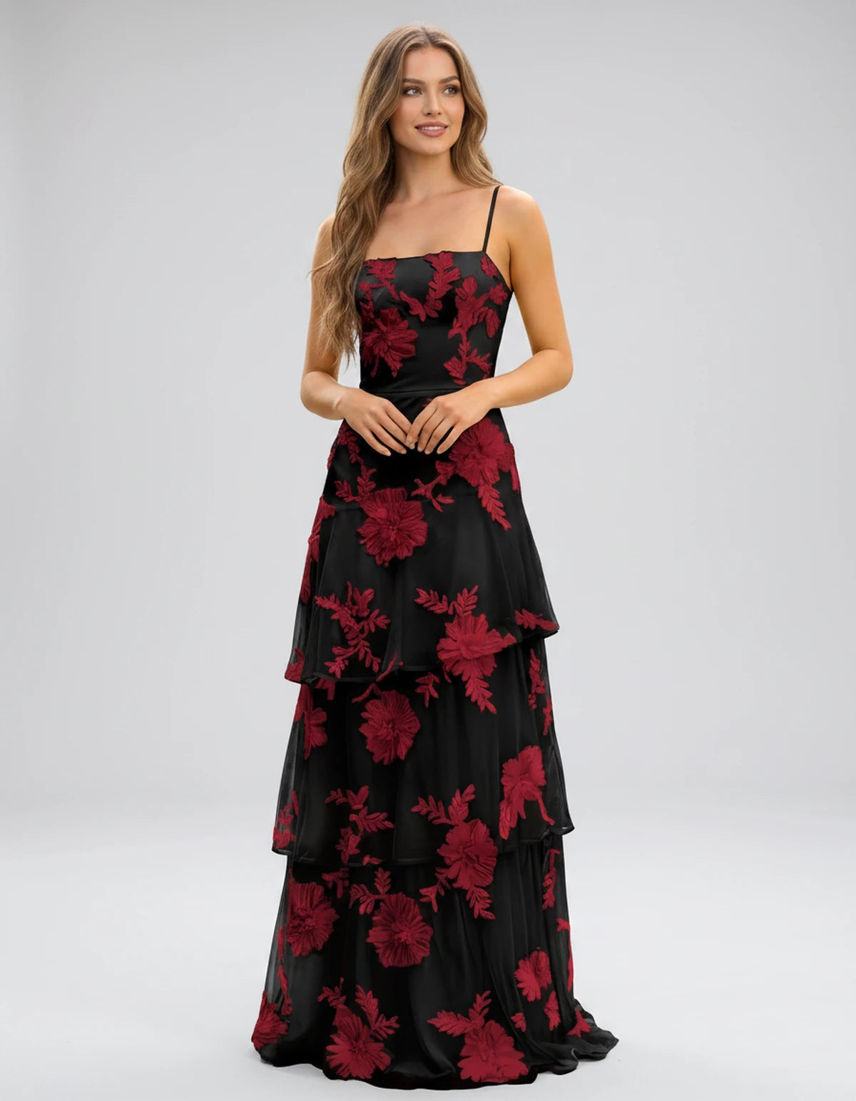 Manon Maxi Dress — Black | SKU: SD-88242-black-2,SD-88242-black-4,SD-88242-black-6,SD-88242-black-8,SD-88242-black-10,SD-88242-black-12,SD-88242-black-14,SD-88242-black-16,SD-88242-black-16W,SD-88242-black-18W,SD-88242-black-20W,SD-88242-black-22W