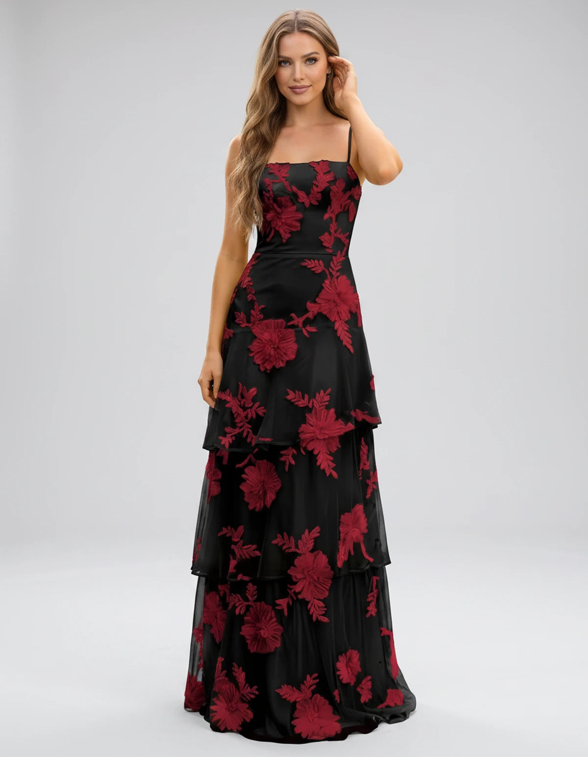 Manon Maxi Dress — Black | SKU: SD-88242-black-2,SD-88242-black-4,SD-88242-black-6,SD-88242-black-8,SD-88242-black-10,SD-88242-black-12,SD-88242-black-14,SD-88242-black-16,SD-88242-black-16W,SD-88242-black-18W,SD-88242-black-20W,SD-88242-black-22W