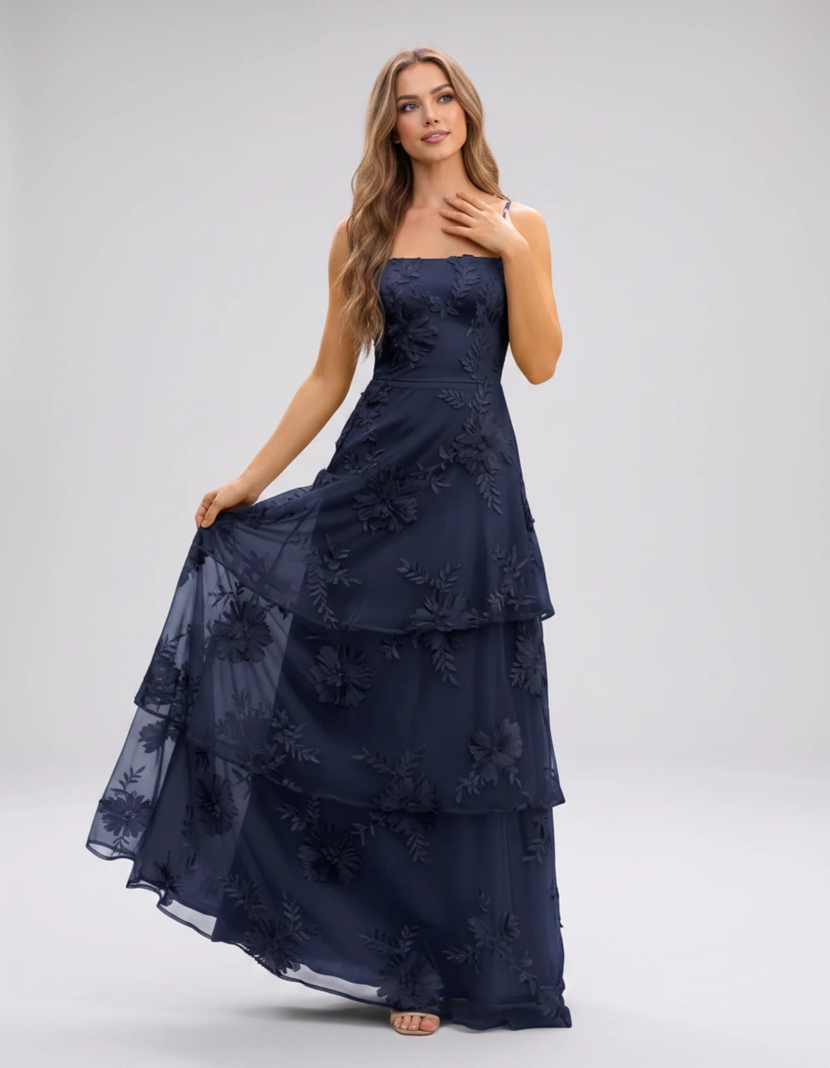 Manon Maxi Dress — Navy | SKU: SD-88242-navy-2,SD-88242-navy-4,SD-88242-navy-6,SD-88242-navy-8,SD-88242-navy-10,SD-88242-navy-12,SD-88242-navy-14,SD-88242-navy-16,SD-88242-navy-16W,SD-88242-navy-18W,SD-88242-navy-20W,SD-88242-navy-22W