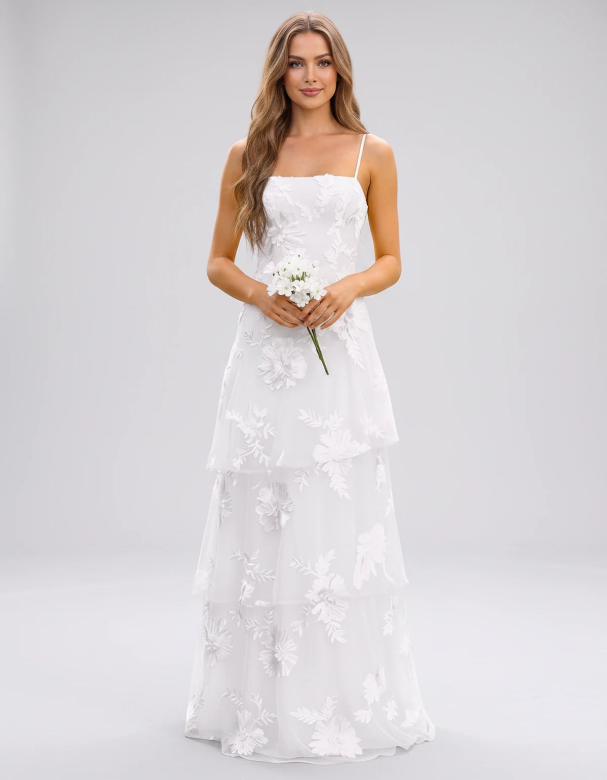 Manon Maxi Dress — White | SKU: SD-88242-white-2,SD-88242-white-4,SD-88242-white-6,SD-88242-white-8,SD-88242-white-10,SD-88242-white-12,SD-88242-white-14,SD-88242-white-16,SD-88242-white-16W,SD-88242-white-18W,SD-88242-white-20W,SD-88242-white-22W