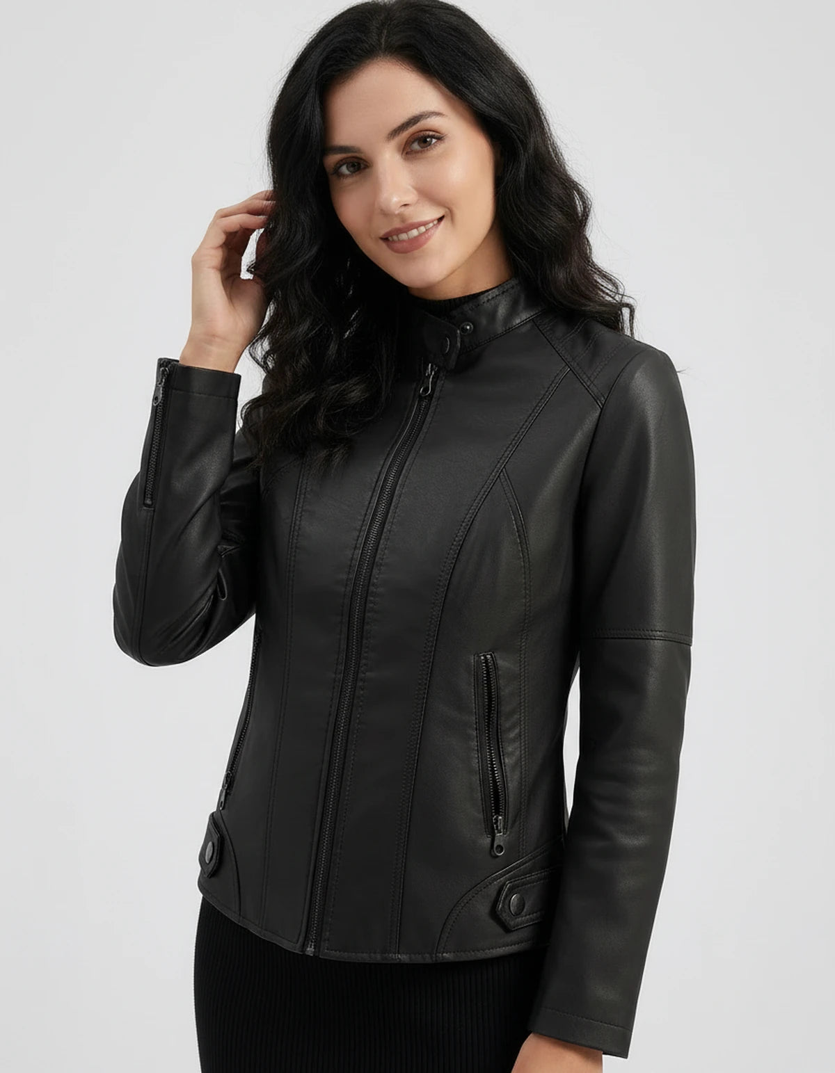 Marcelline Coat — Black | SKU: SD-83774-black-XS,SD-83774-black-S,SD-83774-black-M,SD-83774-black-L,SD-83774-black-XL,SD-83774-black-2XL