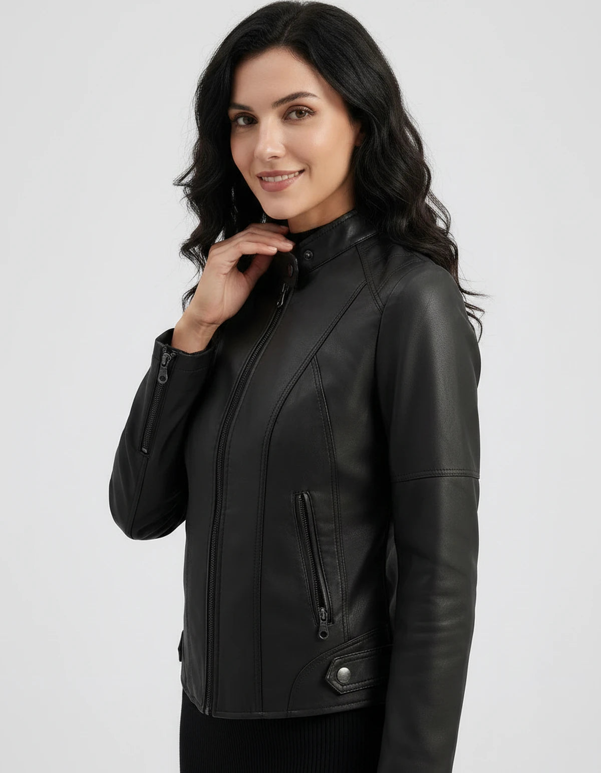Marcelline Coat — Black | SKU: SD-83774-black-XS,SD-83774-black-S,SD-83774-black-M,SD-83774-black-L,SD-83774-black-XL,SD-83774-black-2XL