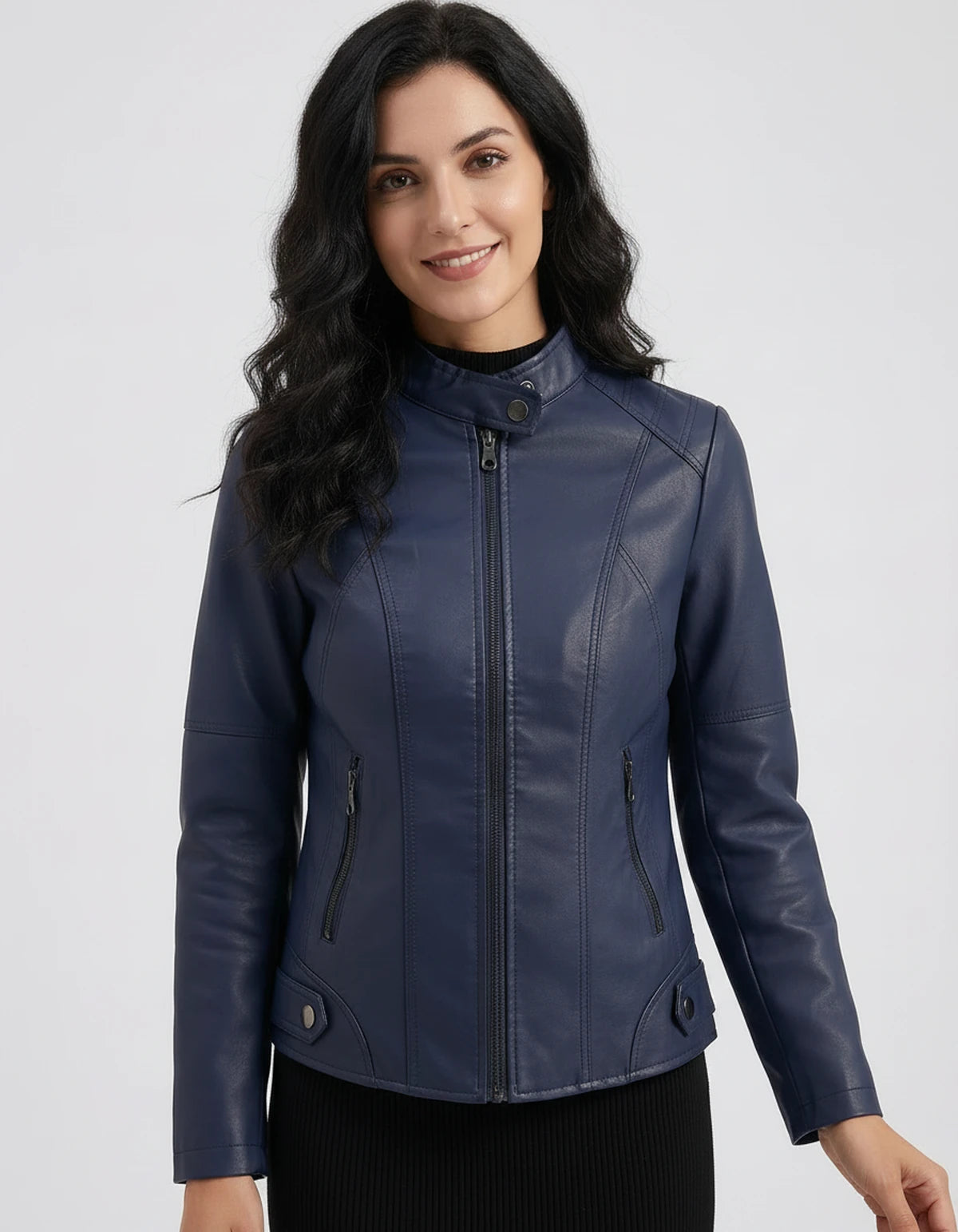 Marcelline Coat — Dark Blue | SKU: SD-83774-darkblue-XS,SD-83774-darkblue-S,SD-83774-darkblue-M,SD-83774-darkblue-L,SD-83774-darkblue-XL,SD-83774-darkblue-2XL
