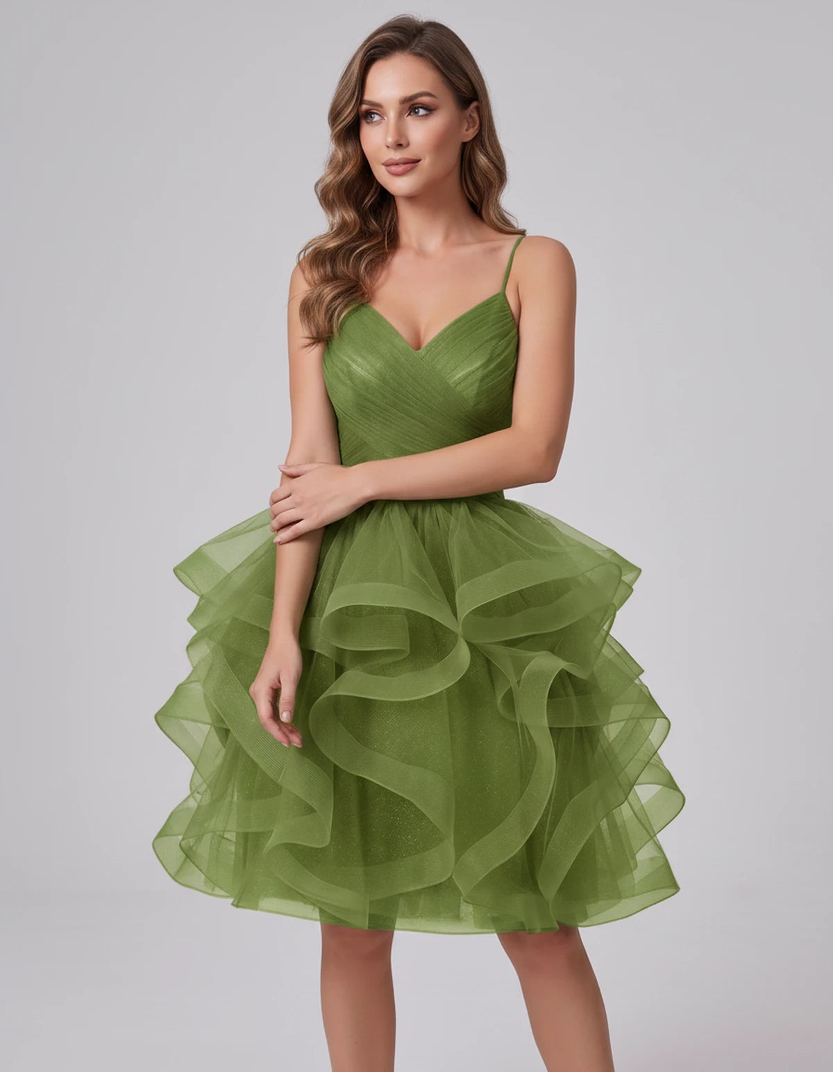 Mariposa Mini Dress — Green | SKU: SD-76342-green-2,SD-76342-green-4,SD-76342-green-6,SD-76342-green-8,SD-76342-green-10,SD-76342-green-12,SD-76342-green-14,SD-76342-green-14W,SD-76342-green-16,SD-76342-green-16W,SD-76342-green-18W,SD-76342-green-20W