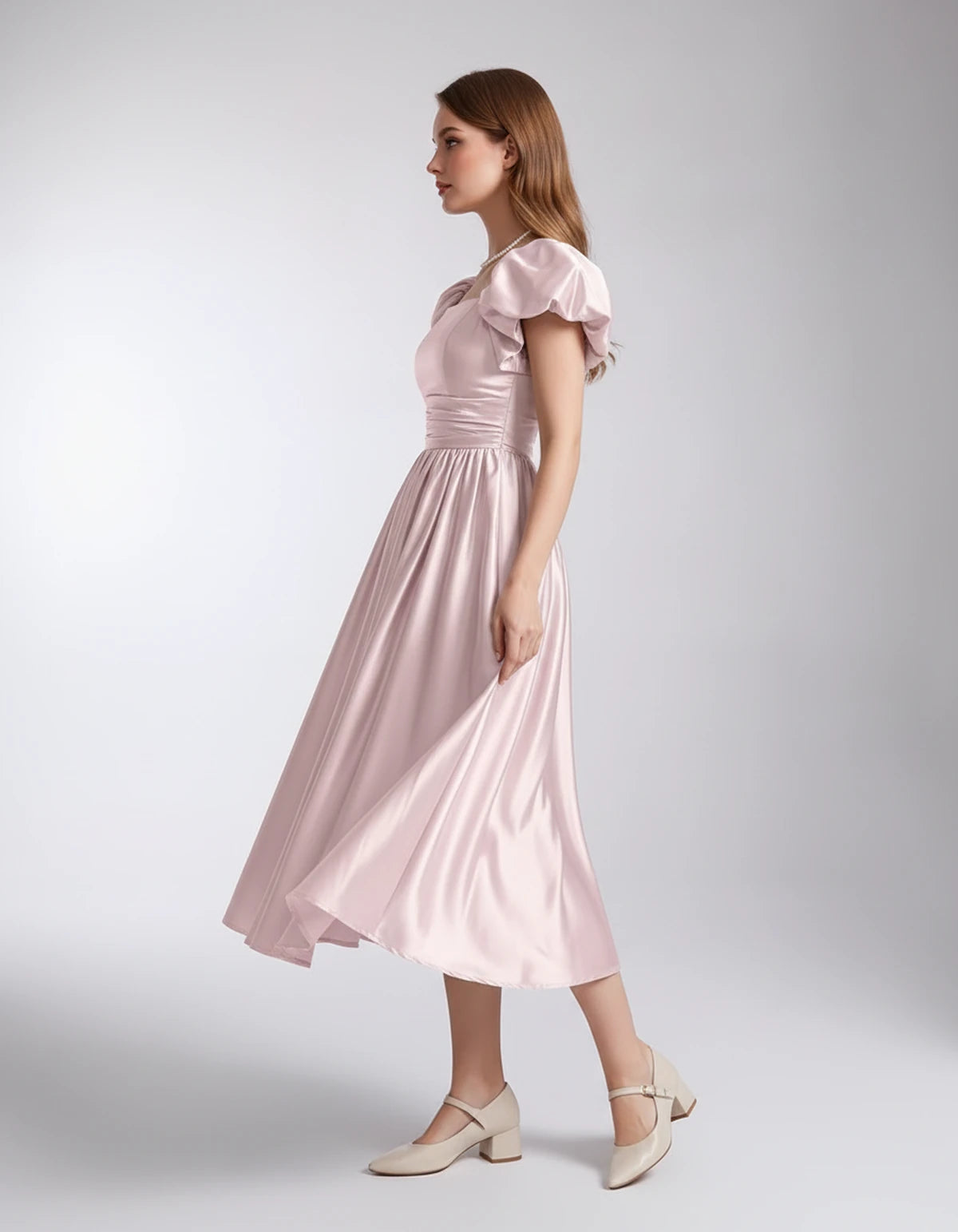 Marisol Midi Dresses — Pink | SKU: SD-80159-pink-2,SD-80159-pink-4,SD-80159-pink-6,SD-80159-pink-8,SD-80159-pink-10,SD-80159-pink-12,SD-80159-pink-14,SD-80159-pink-16,SD-80159-pink-16W,SD-80159-pink-18W,SD-80159-pink-20W,SD-80159-pink-22W