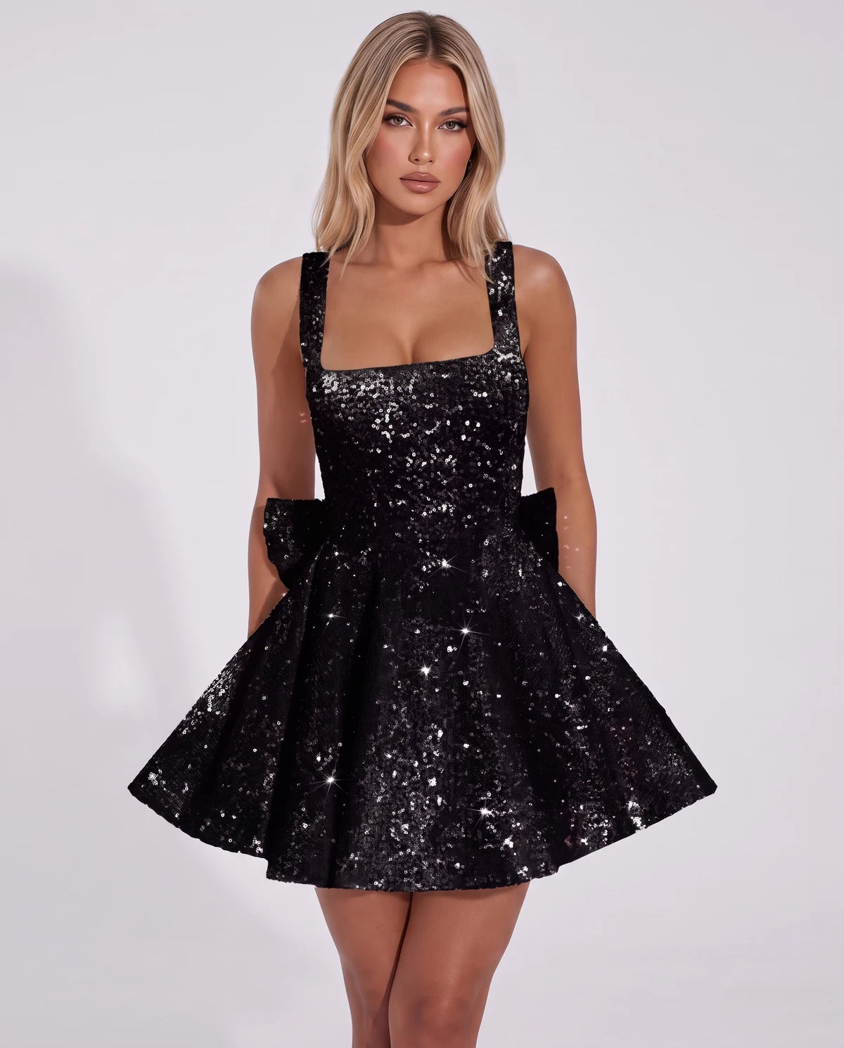 Marlowe Mini Dress — Black
