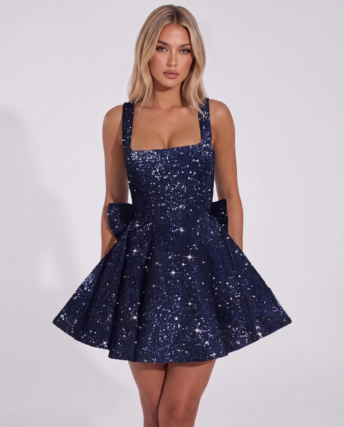 Marlowe Mini Dress — Navy