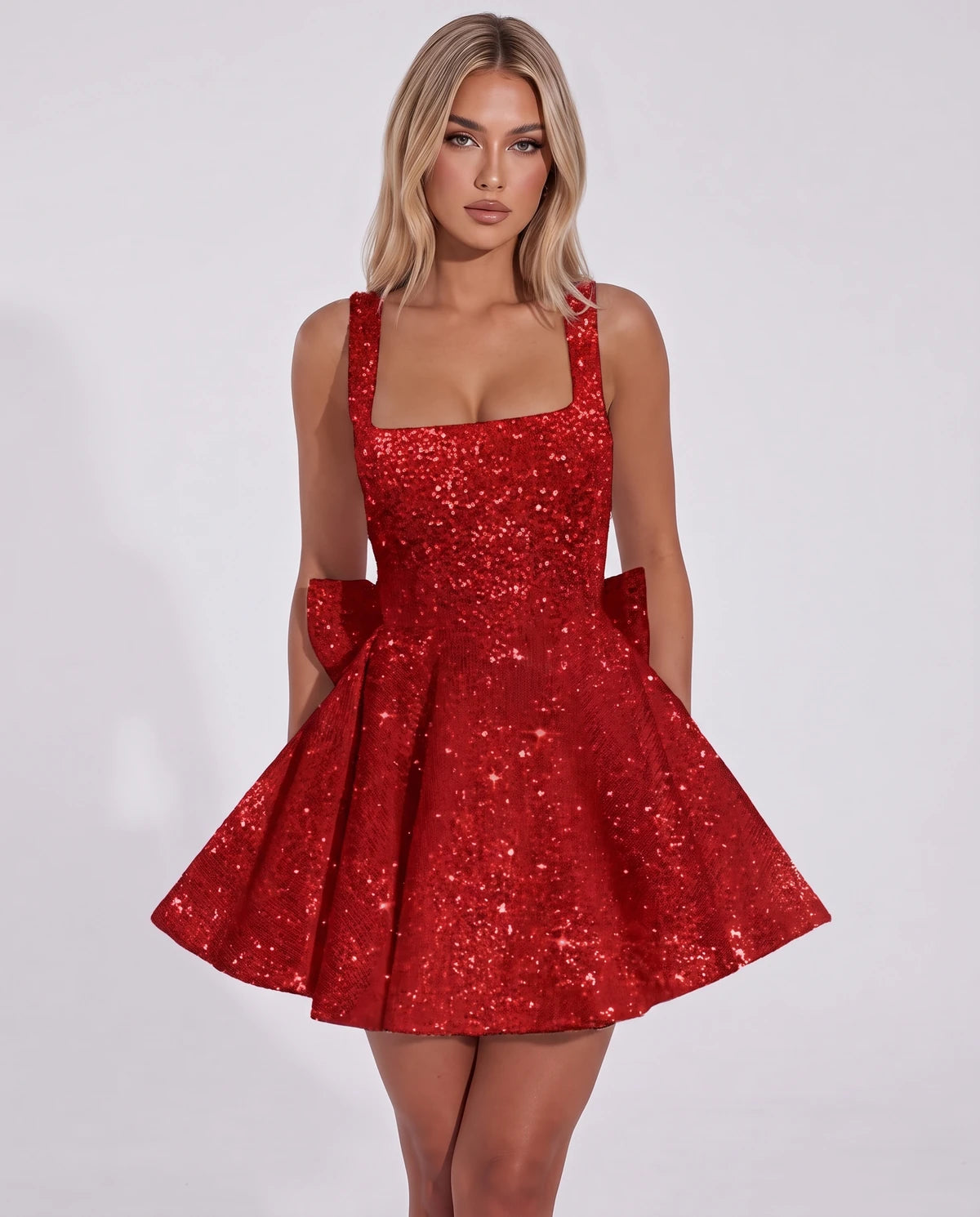 Marlowe Mini Dress — Red