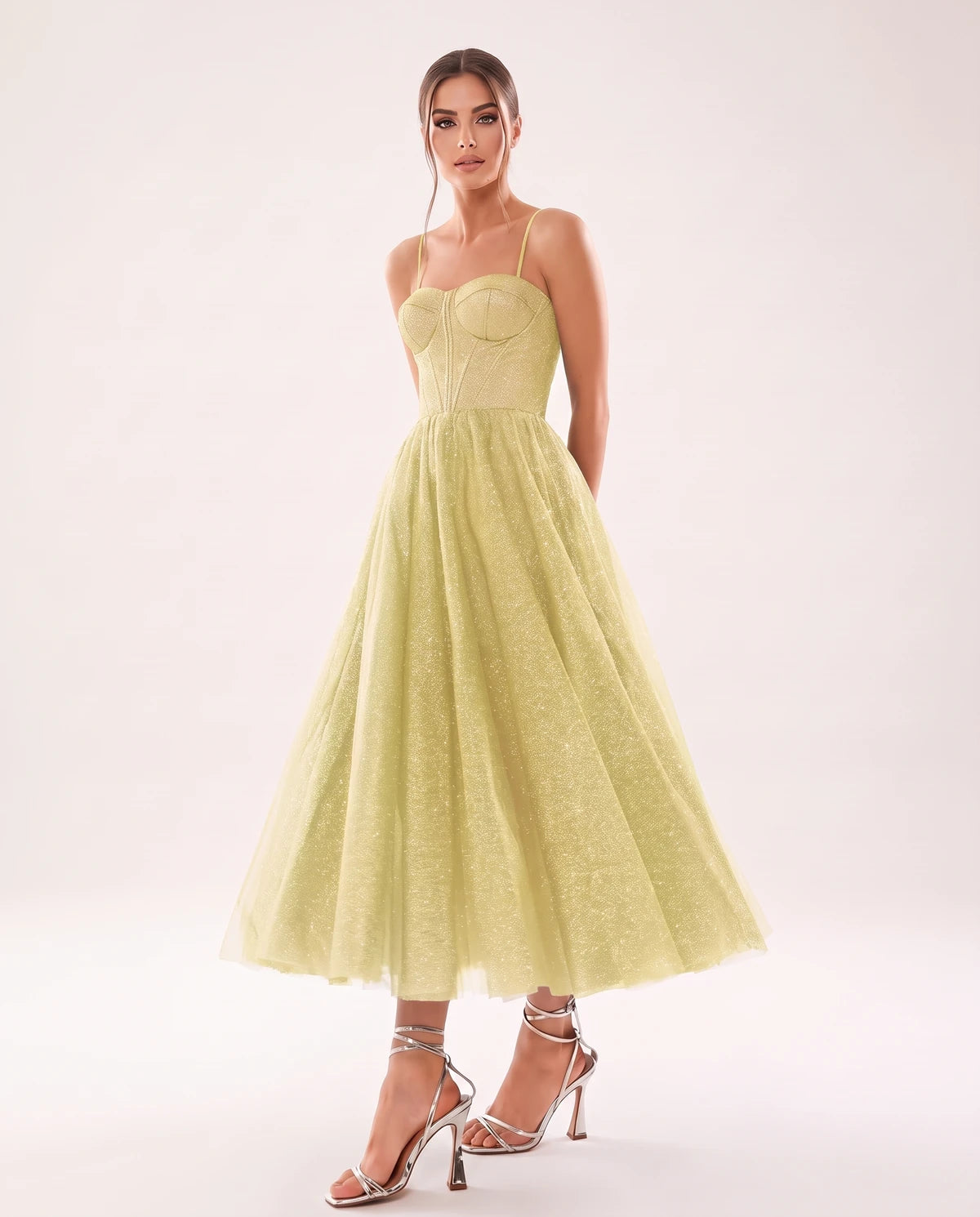 Marsanne Midi Dresses — Yellow