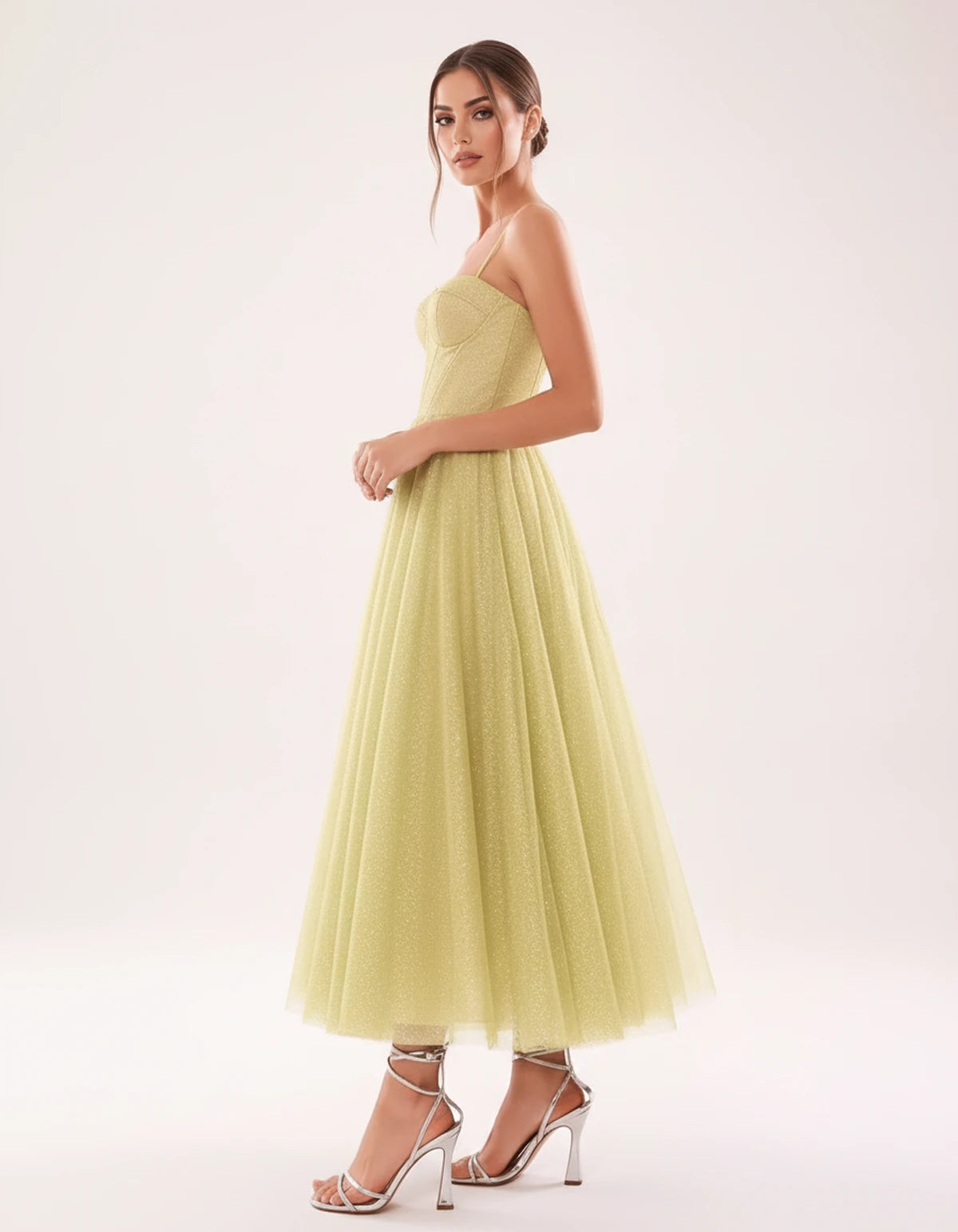 Marsanne Midi Dresses — Yellow | SKU: SD-90818-yellow-2,SD-90818-yellow-4,SD-90818-yellow-6,SD-90818-yellow-8,SD-90818-yellow-10,SD-90818-yellow-12,SD-90818-yellow-14,SD-90818-yellow-16,SD-90818-yellow-16W,SD-90818-yellow-18W,SD-90818-yellow-20W,SD-90818-yellow-22W