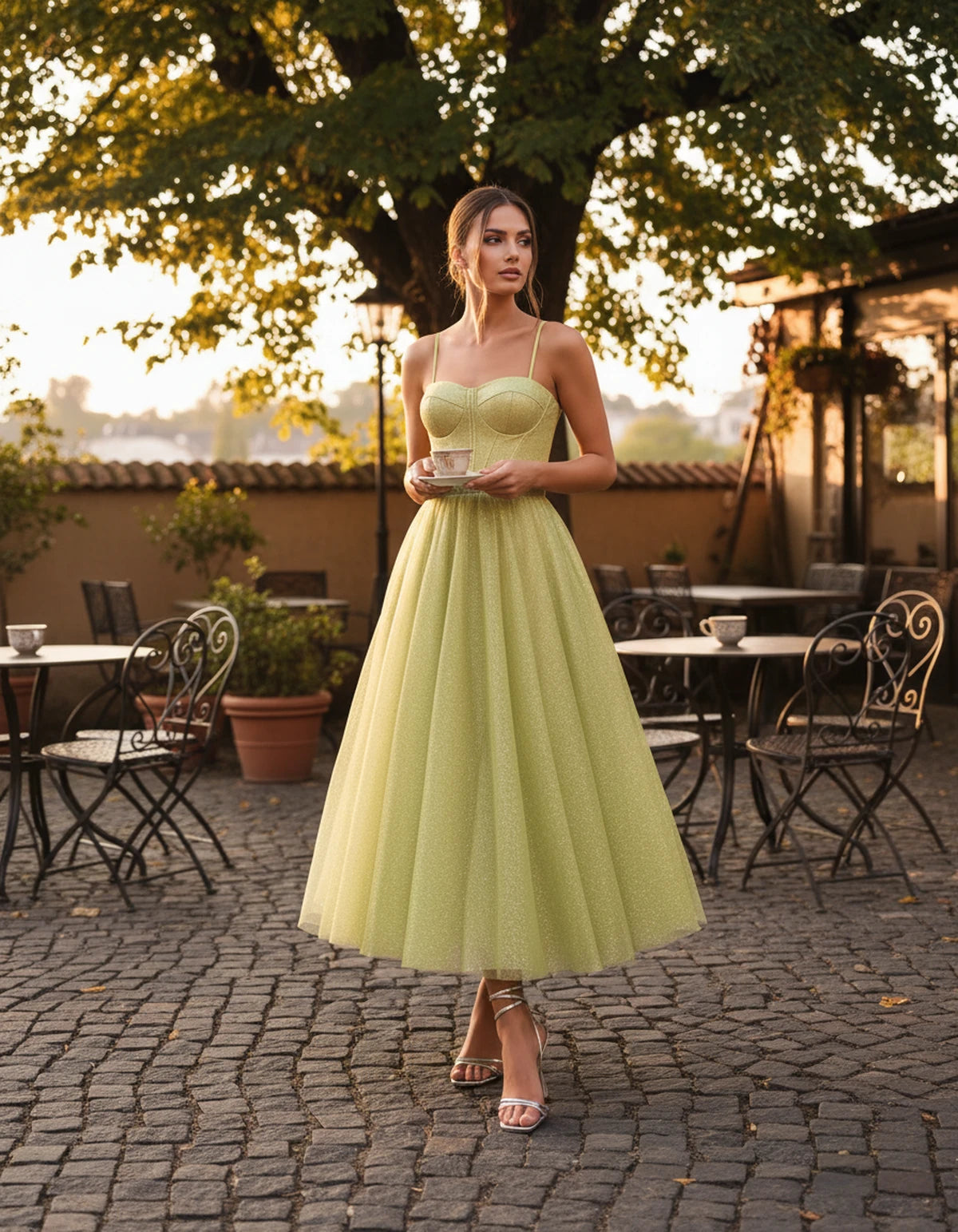 Marsanne Midi Dresses — Yellow | SKU: SD-90818-yellow-2,SD-90818-yellow-4,SD-90818-yellow-6,SD-90818-yellow-8,SD-90818-yellow-10,SD-90818-yellow-12,SD-90818-yellow-14,SD-90818-yellow-16,SD-90818-yellow-16W,SD-90818-yellow-18W,SD-90818-yellow-20W,SD-90818-yellow-22W