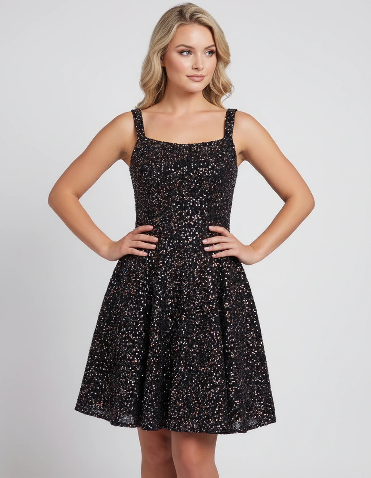 Mathilde Mini Dress — Ab Blue | SKU: SD-80928-abblue-2,SD-80928-abblue-4,SD-80928-abblue-6,SD-80928-abblue-8,SD-80928-abblue-10,SD-80928-abblue-12,SD-80928-abblue-14,SD-80928-abblue-16,SD-80928-abblue-16W,SD-80928-abblue-18W,SD-80928-abblue-20W,SD-80928-abblue-22W