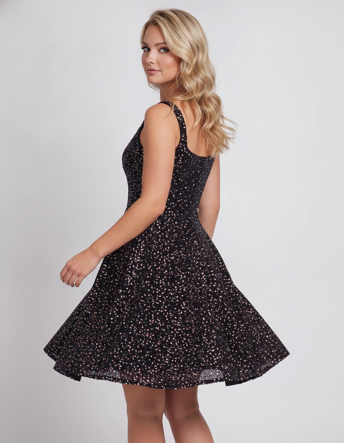 Mathilde Mini Dress — Ab Blue | SKU: SD-80928-abblue-2,SD-80928-abblue-4,SD-80928-abblue-6,SD-80928-abblue-8,SD-80928-abblue-10,SD-80928-abblue-12,SD-80928-abblue-14,SD-80928-abblue-16,SD-80928-abblue-16W,SD-80928-abblue-18W,SD-80928-abblue-20W,SD-80928-abblue-22W