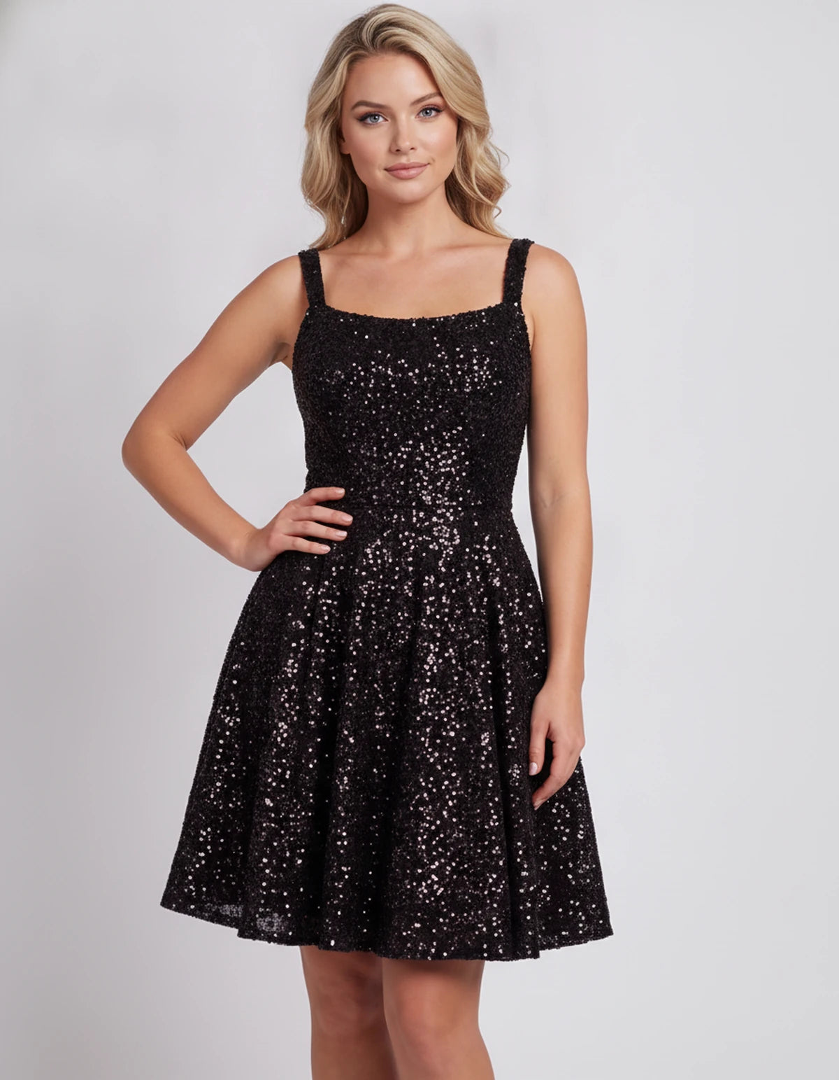 Mathilde Mini Dress — Black | SKU: SD-80928-black-2,SD-80928-black-4,SD-80928-black-6,SD-80928-black-8,SD-80928-black-10,SD-80928-black-12,SD-80928-black-14,SD-80928-black-16,SD-80928-black-16W,SD-80928-black-18W,SD-80928-black-20W,SD-80928-black-22W