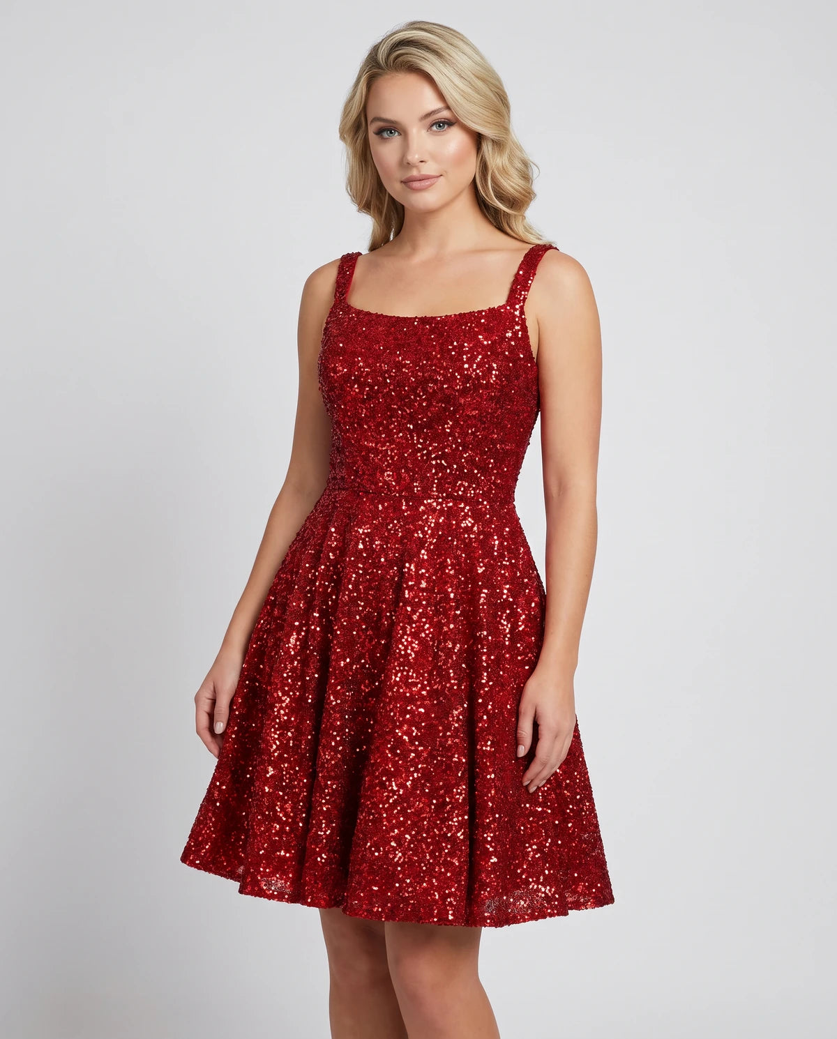 Mathilde Mini Dress — Red