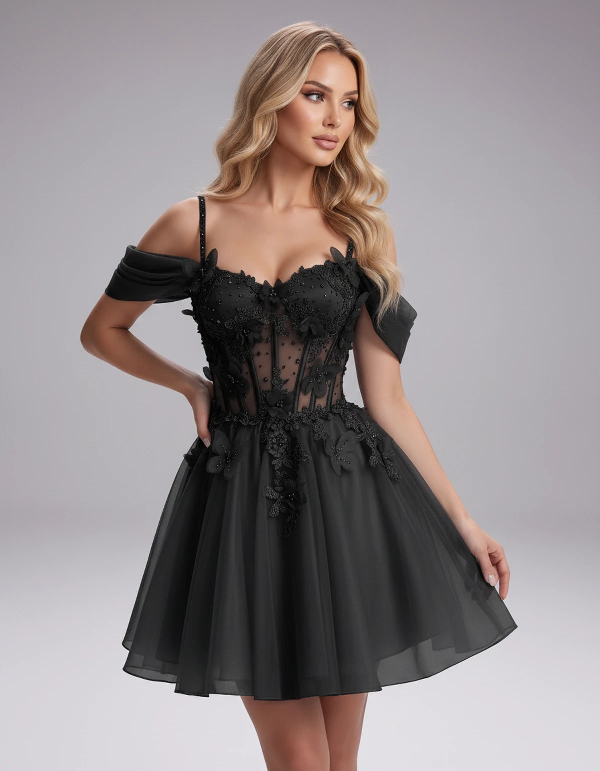 Mayfair Maxi Dress — Black | SKU: SD-36572-black-2,SD-36572-black-4,SD-36572-black-6,SD-36572-black-8,SD-36572-black-10,SD-36572-black-12,SD-36572-black-14,SD-36572-black-14W,SD-36572-black-16,SD-36572-black-16W,SD-36572-black-18W,SD-36572-black-20W