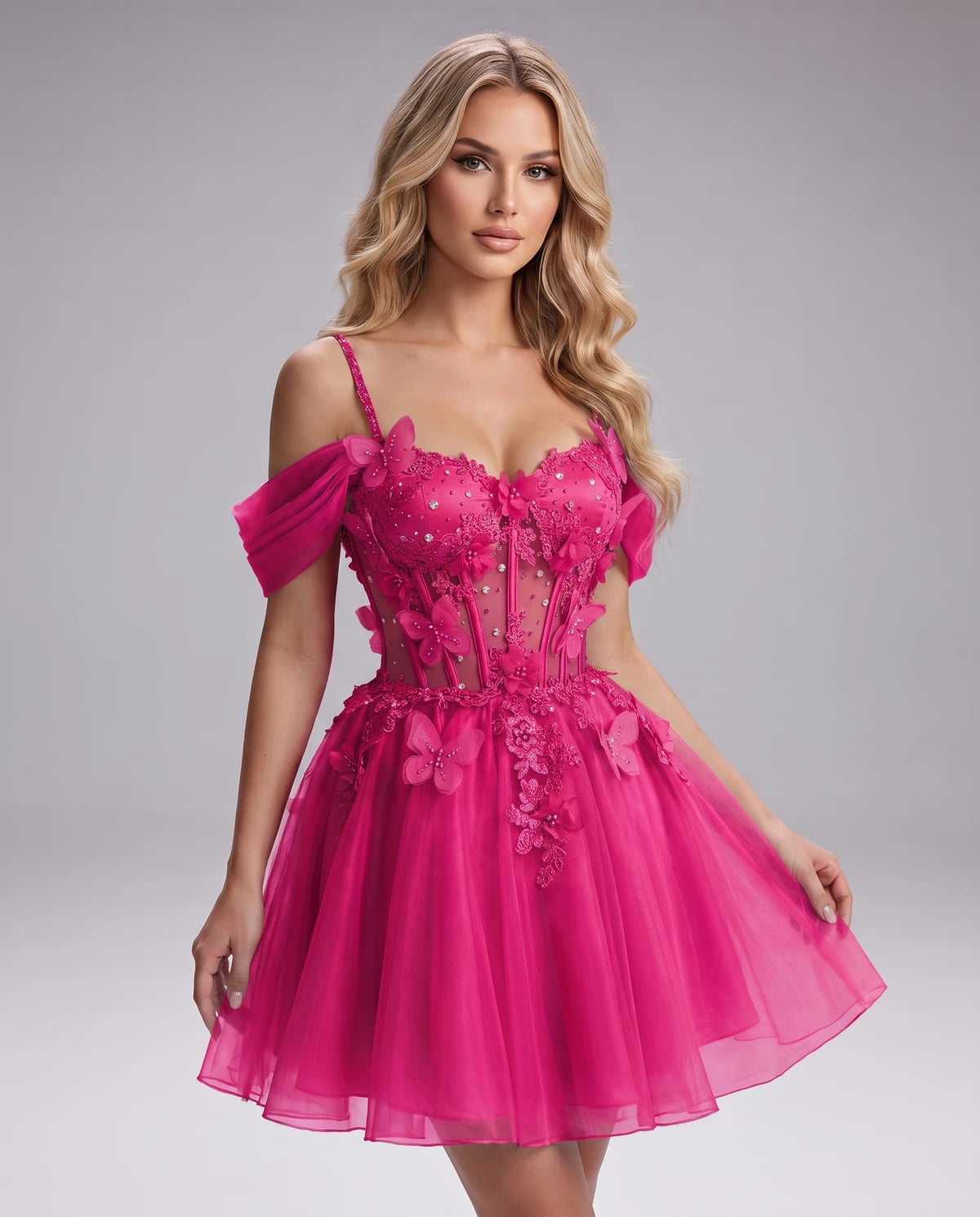 Mayfair Maxi Dress — Bright Pink