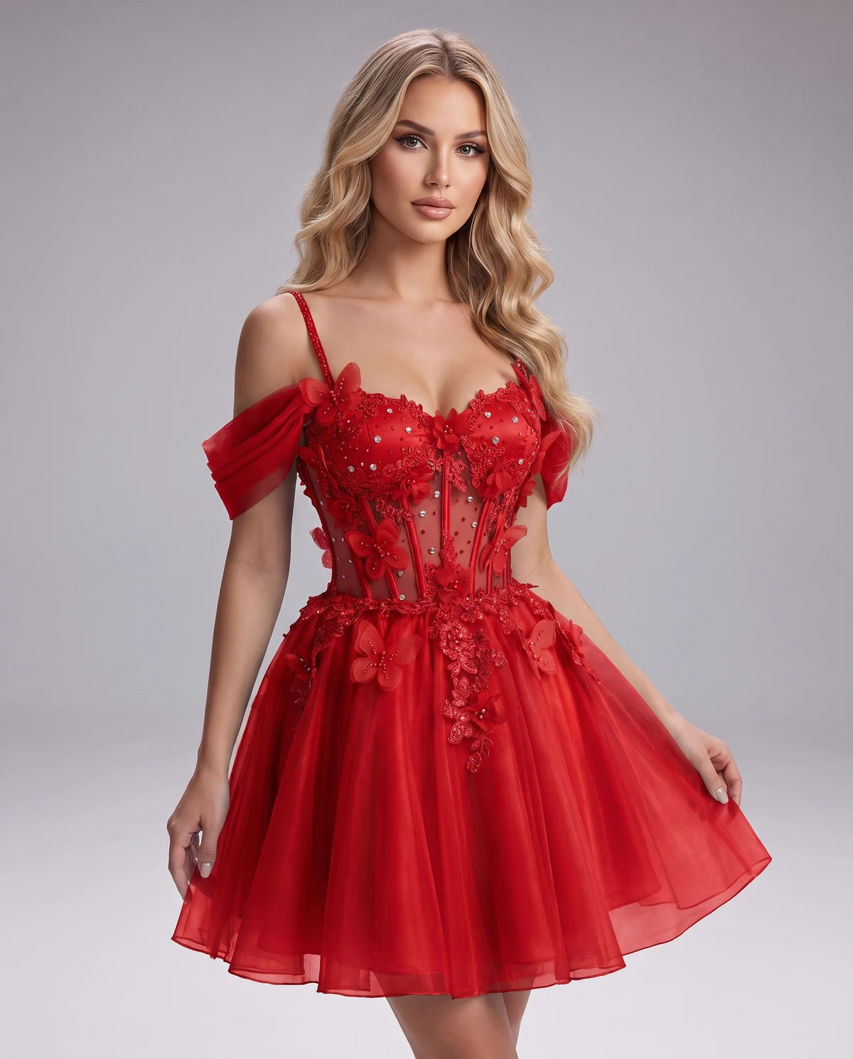 Mayfair Maxi Dress — Red