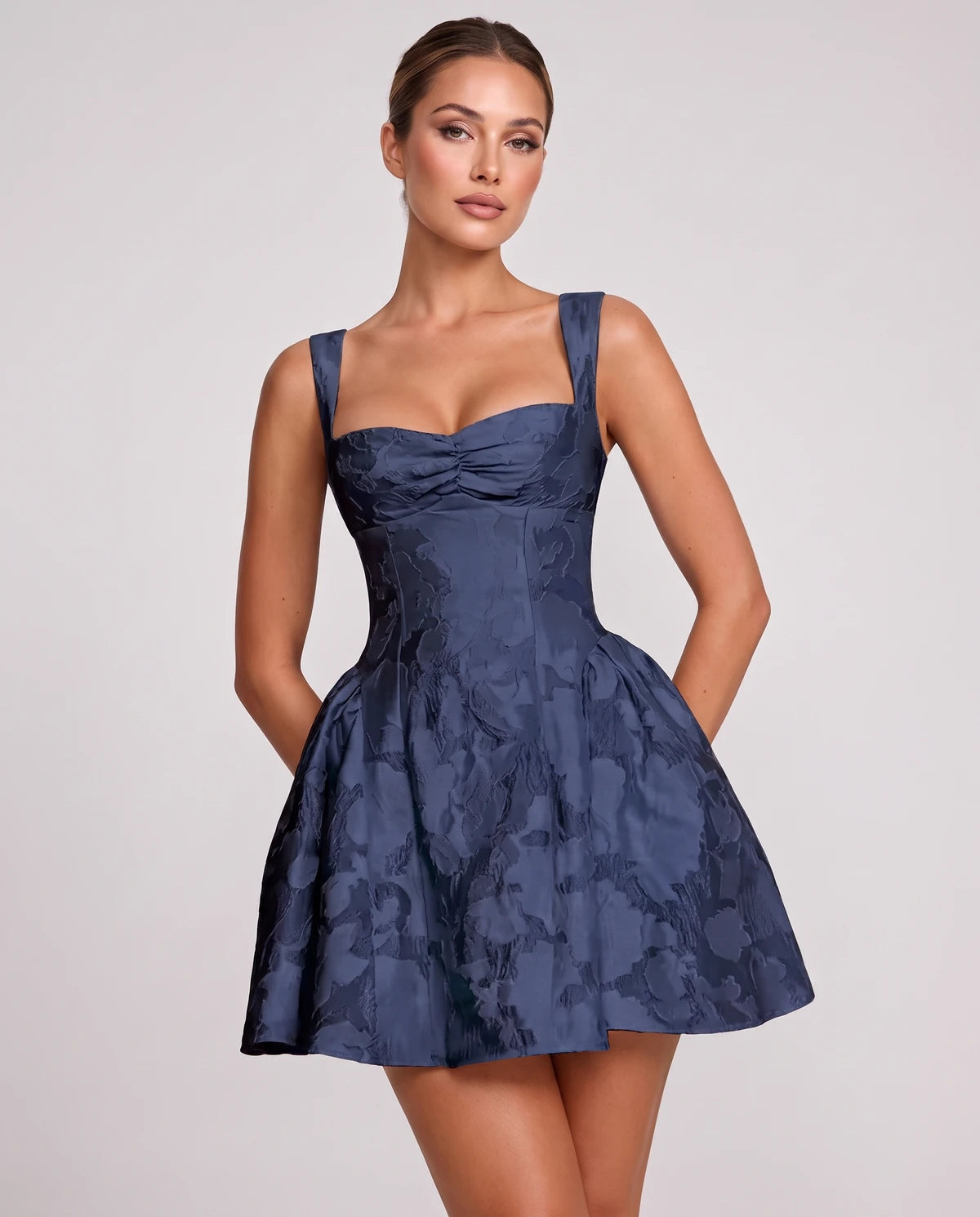 Melantha Mini Dress — Navy