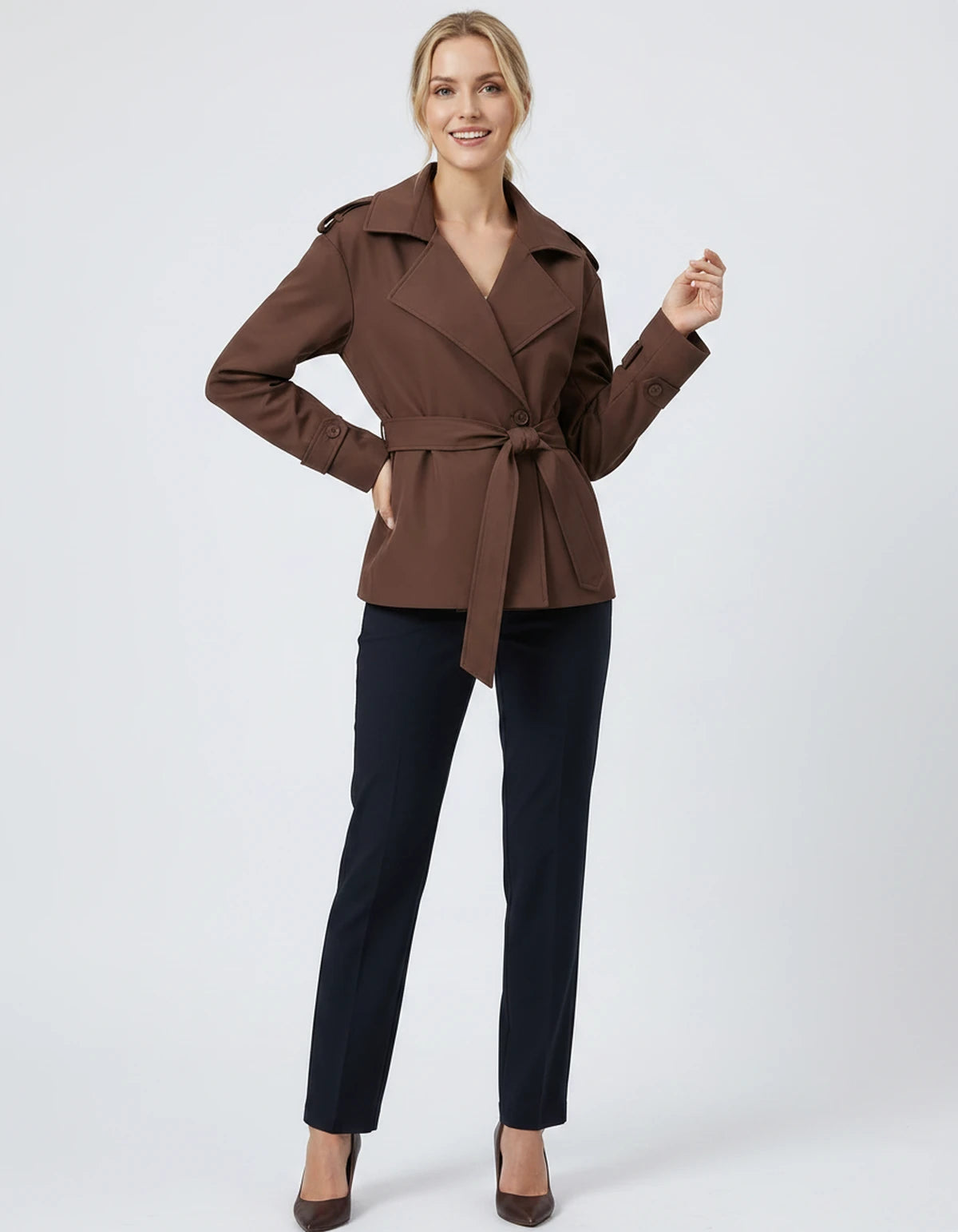 Melisande Coat — Light Brown | SKU: SD-77883-lightbrown-XS,SD-77883-lightbrown-S,SD-77883-lightbrown-M,SD-77883-lightbrown-L,SD-77883-lightbrown-XL