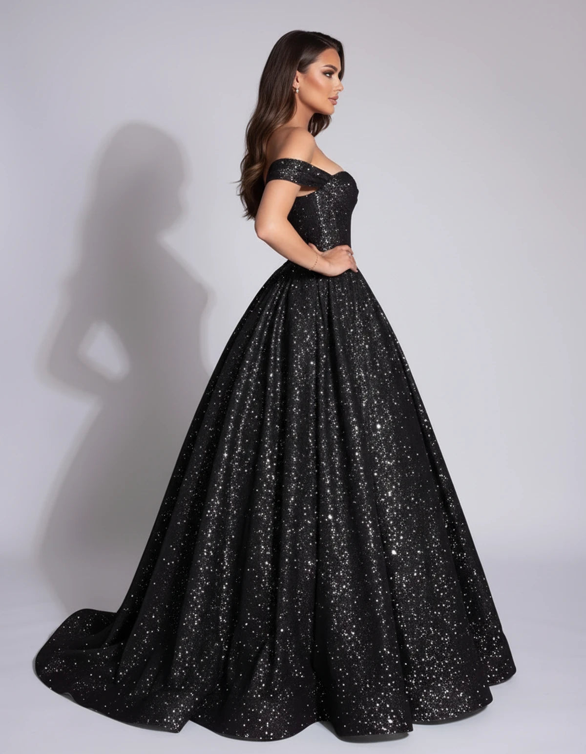 Michaela Maxi Dress — Black | SKU: SD-02968-black-2,SD-02968-black-4,SD-02968-black-6,SD-02968-black-8,SD-02968-black-10,SD-02968-black-12,SD-02968-black-14,SD-02968-black-16,SD-02968-black-16W,SD-02968-black-18W,SD-02968-black-20W,SD-02968-black-22W